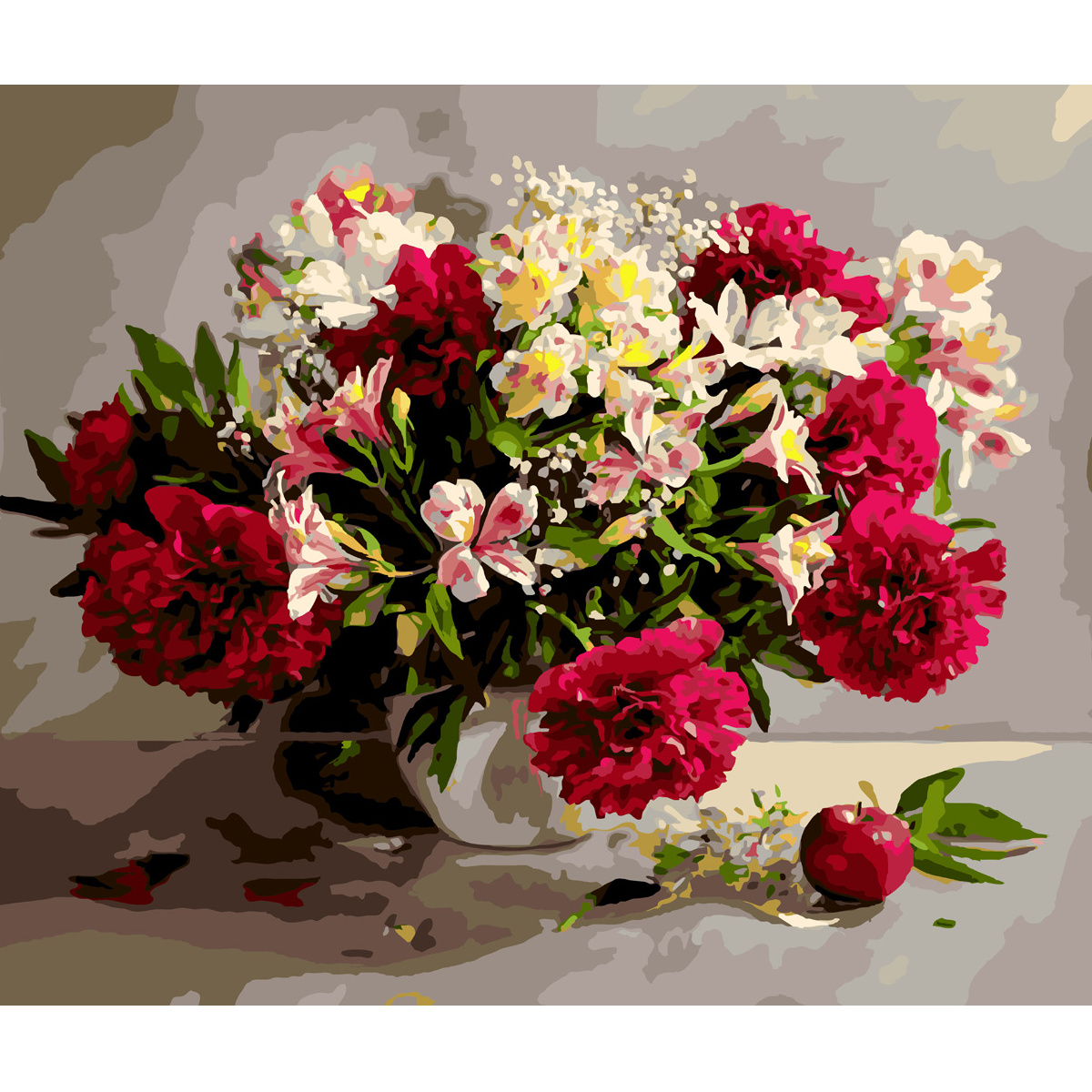 Пишний букет з лаком 