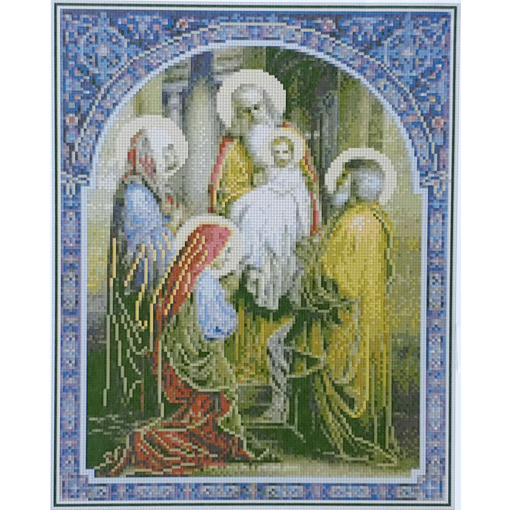 Diamond mosaic Strateg PREMIUM The Annunciation, size 40x50 cm (D0003)