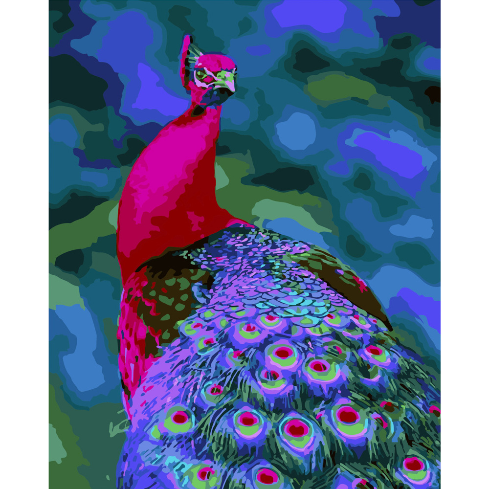 Картина за номерами Strateg ПРЕМІУМ Чарівна птаха розміром 40х50 см (GS182)