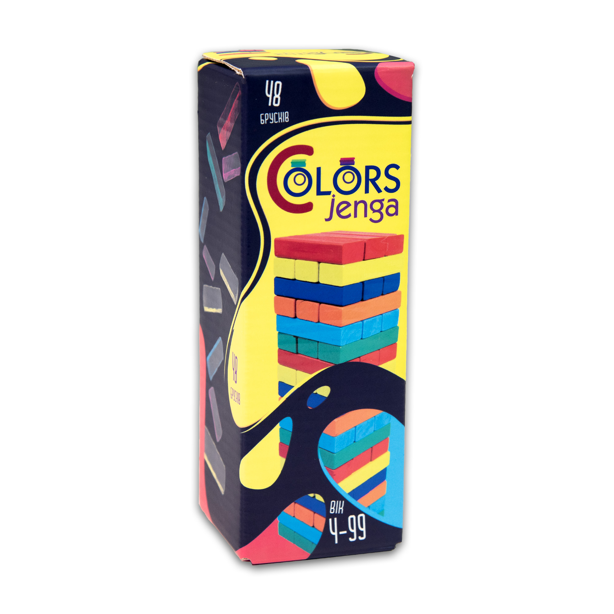 Board game "Colors Jenga" 45 bars (30717)