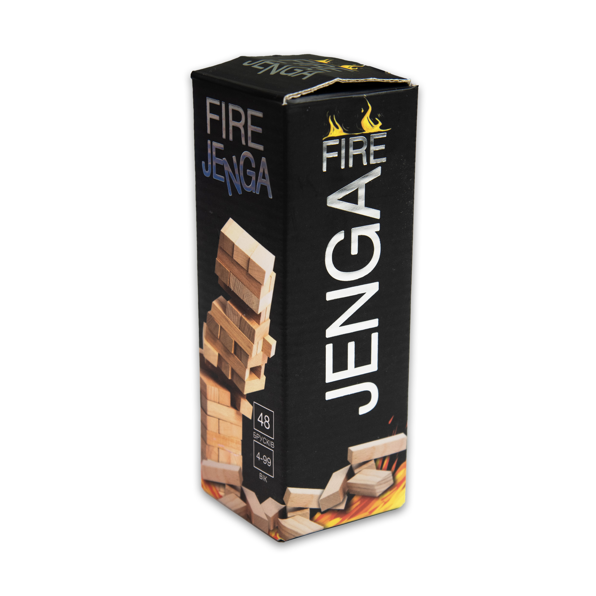 Board game "Fire Jenga" 45 bars (30848)