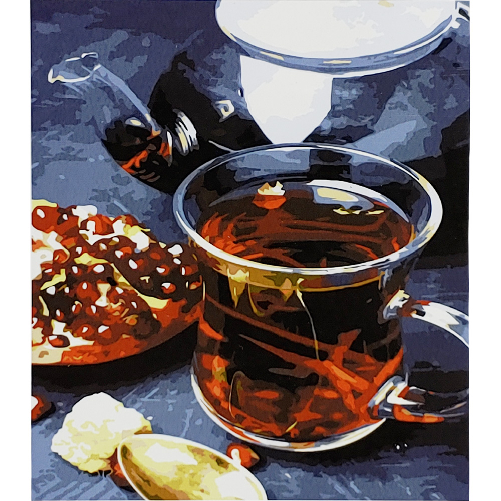 Картина по номерам Чай с гранатом размером 30х40 см (SS-6541)