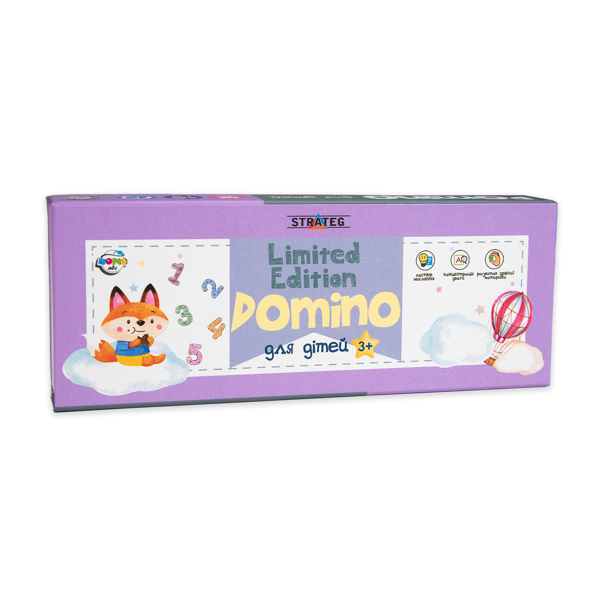 Board game Strateg Domino Limited edition animals in Ukrainian (30327)