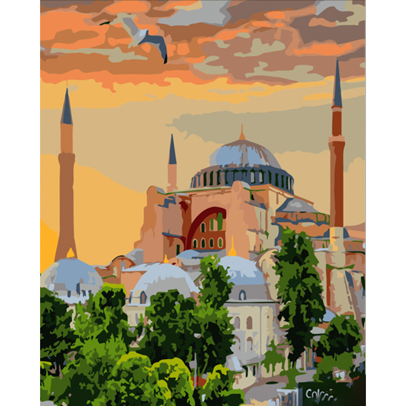 Malen nach Zahlen Strateg PREMIUM Hagia Sophia Größe 40x50 cm (GS583)