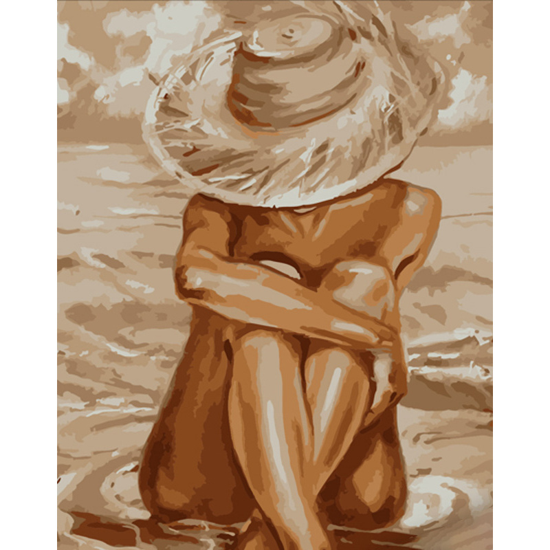 Картина по номерам Strateg ПРЕМИУМ Пляжный отдых размером 40х50 см (DY372)