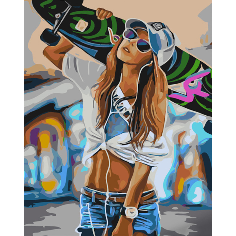 Дівчина зі скейтом 