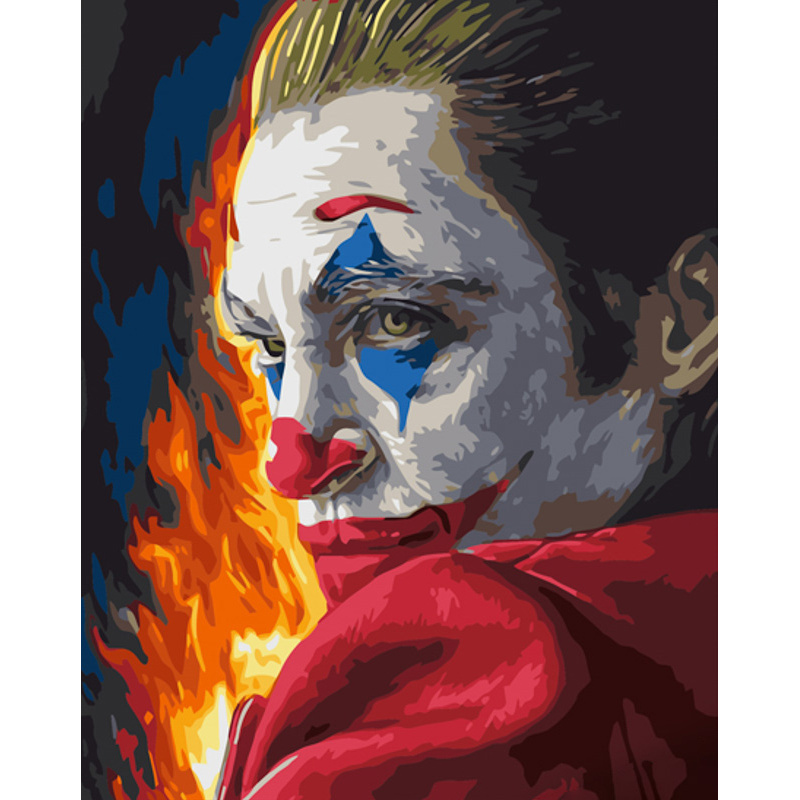 Bild nach Zahlen Strateg PREMIUM Joker Größe 40x50 cm (GS1168)