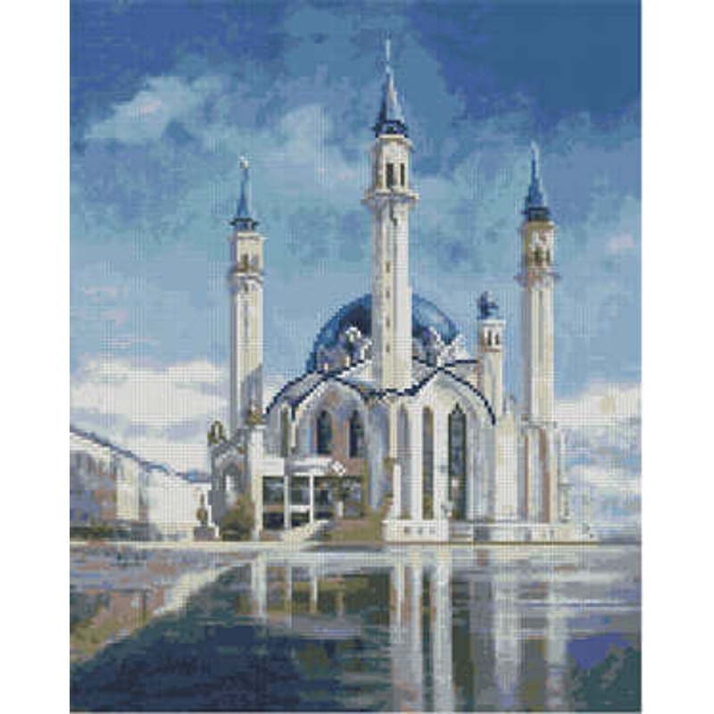 Алмазна картина Strateg ПРЕМІУМ Неймовірний Кул-Шаріф 