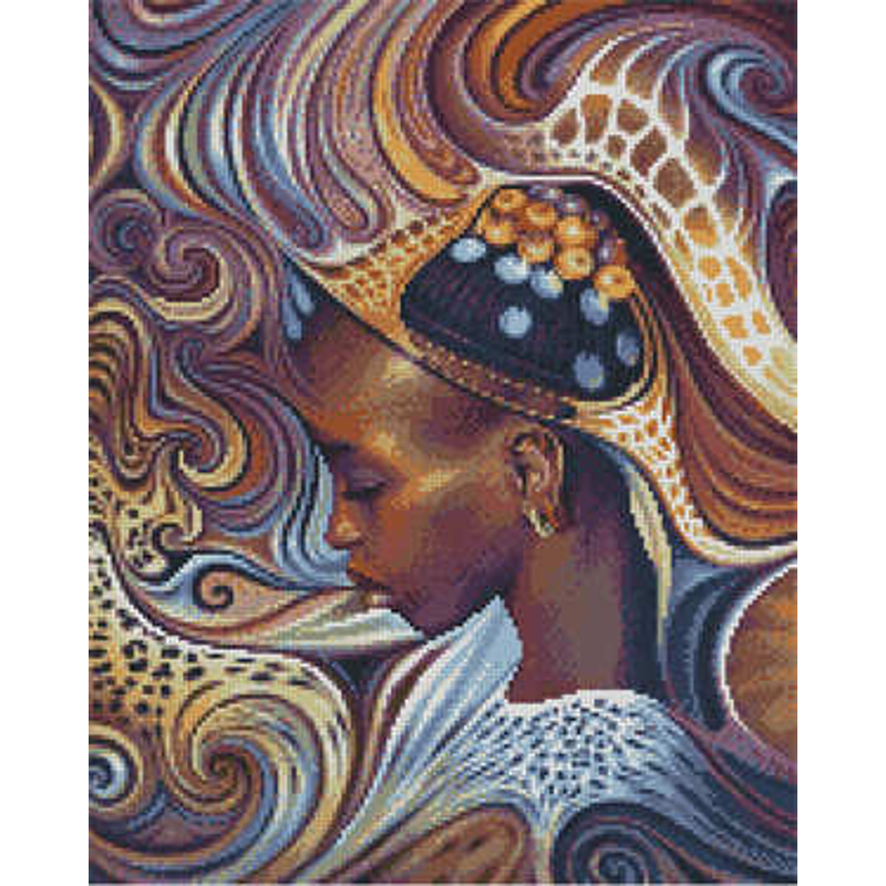 Алмазна картина Strateg ПРЕМІУМ Сила подиху 