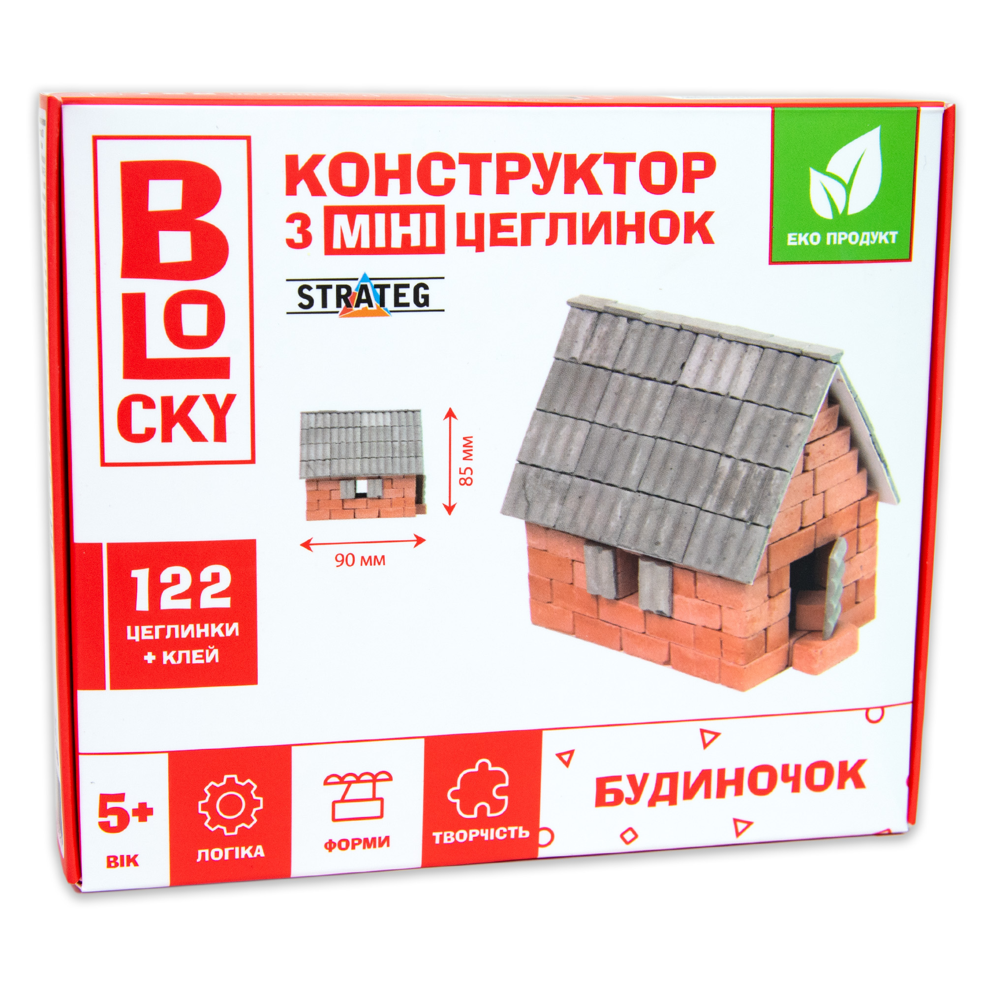 Building set for creativity with mini-bricks BLOCKY House Strateg (31023)