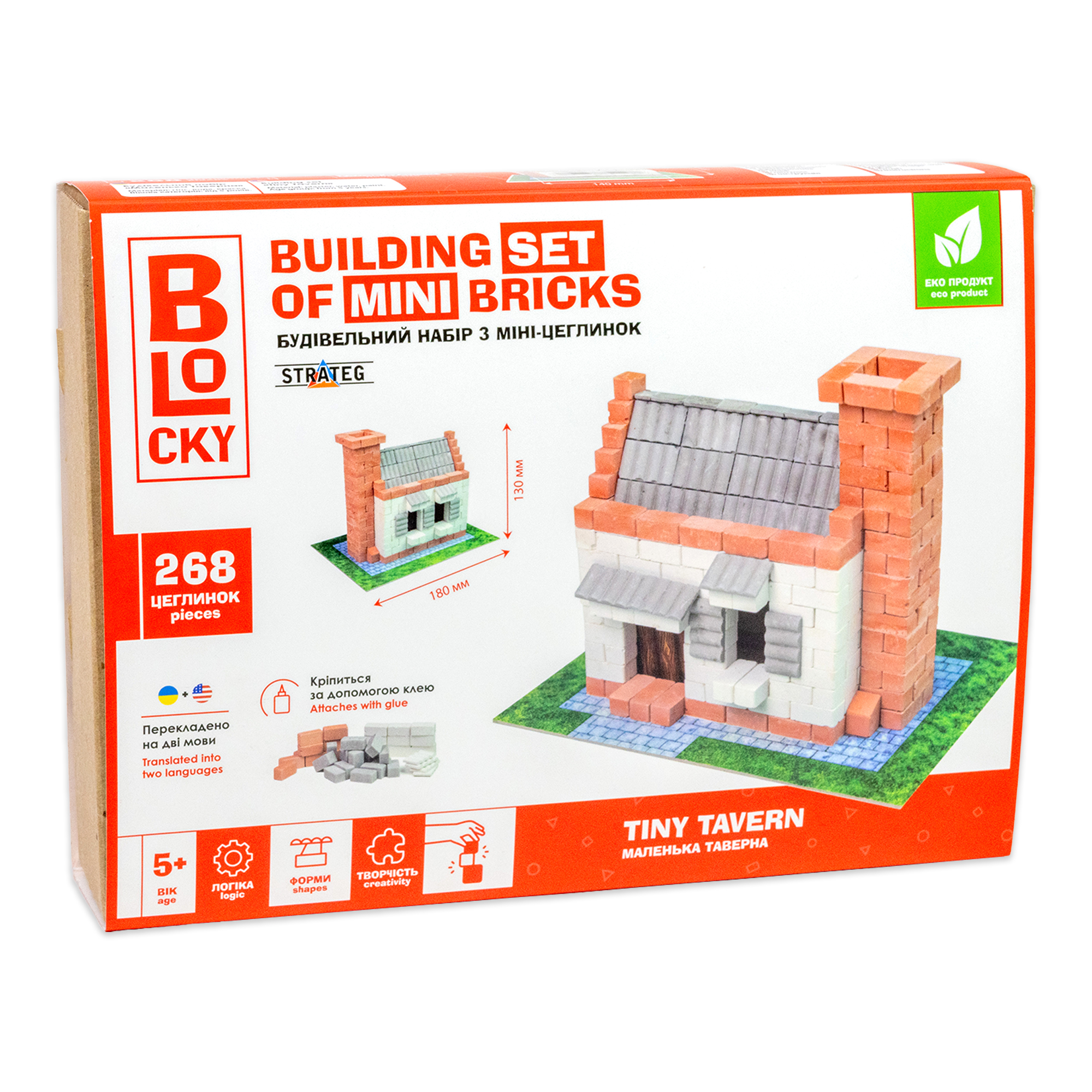 Building set for creativity from mini-bricks BLOCKY Small Tavern Strateg (31006)