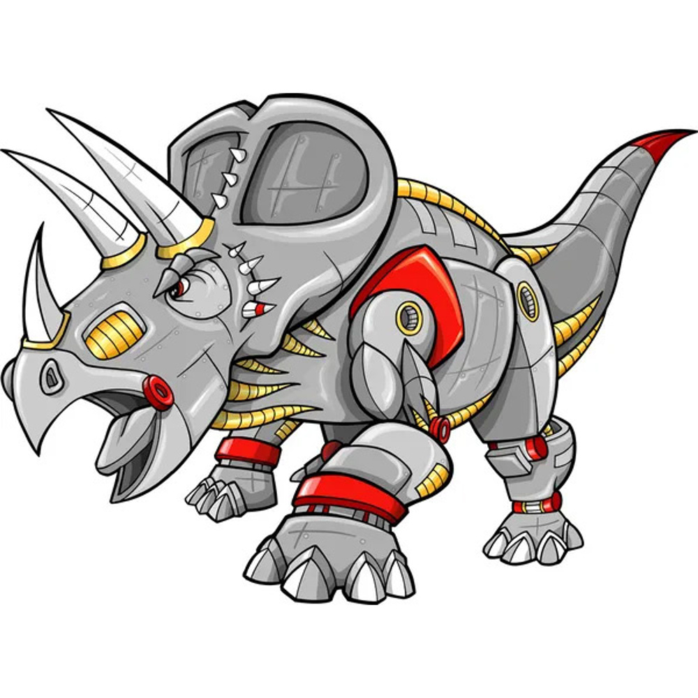 Картина за номерами Strateg ПРЕМІУМ Космічний носоріг з лаком та з рівнем розміром 30х30 см (ES159)
