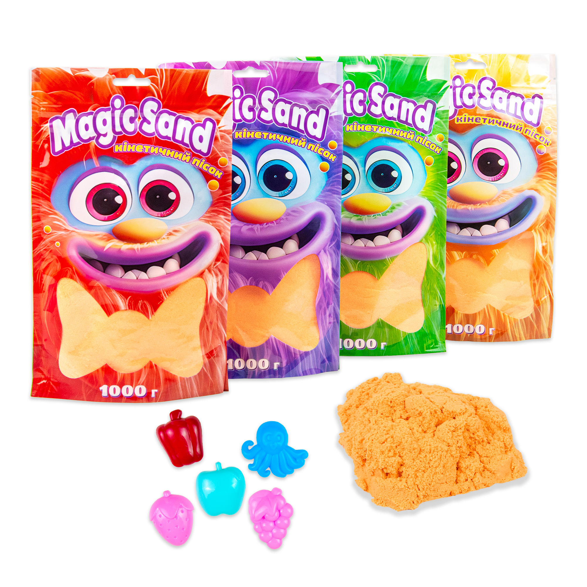 Кінетичний пісок Strateg Magic sand в пакеті 39404-7 помаранчевий, 1 кг