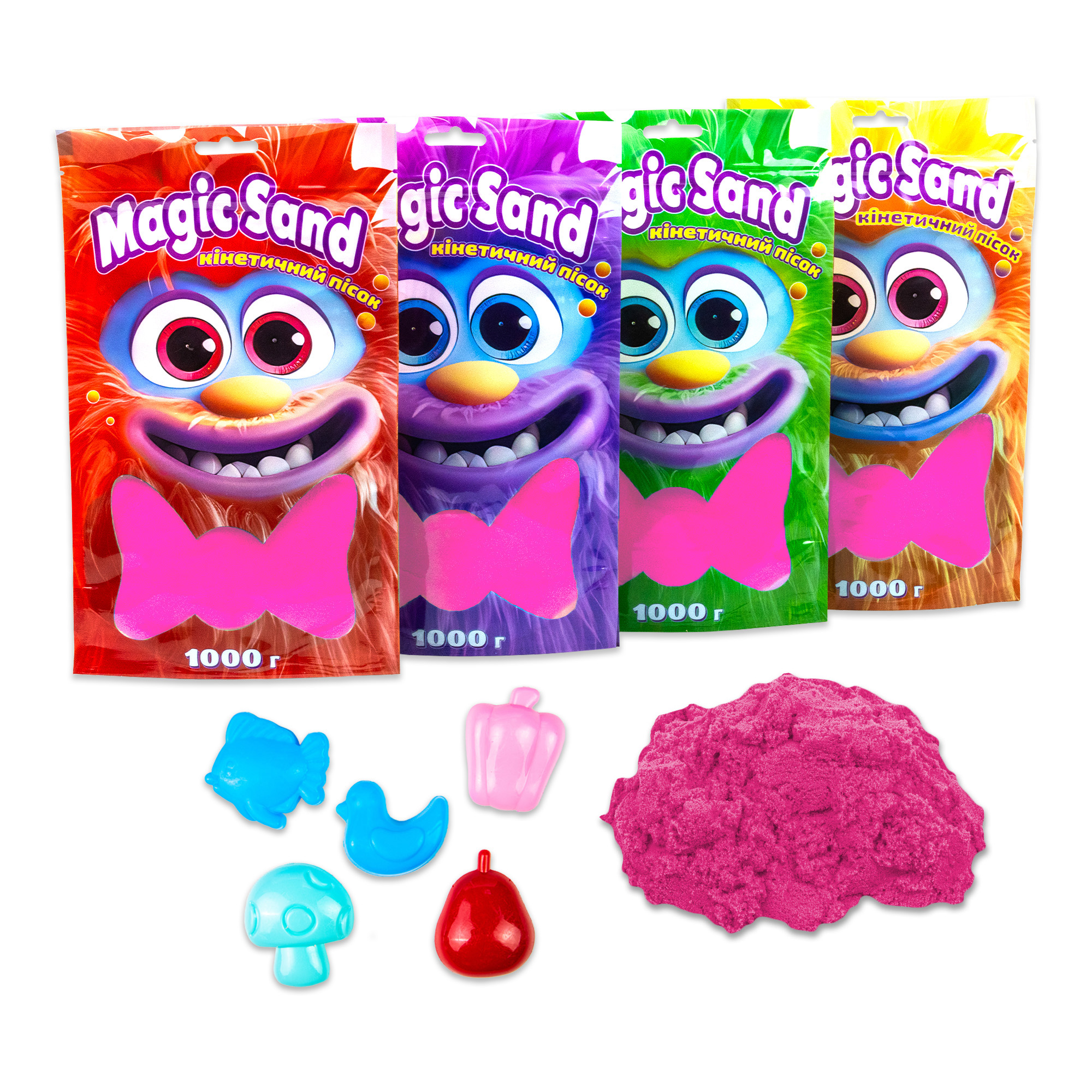 Kinetic sand Strateg Magic sand in a package 39404-8 pink, 1 kg