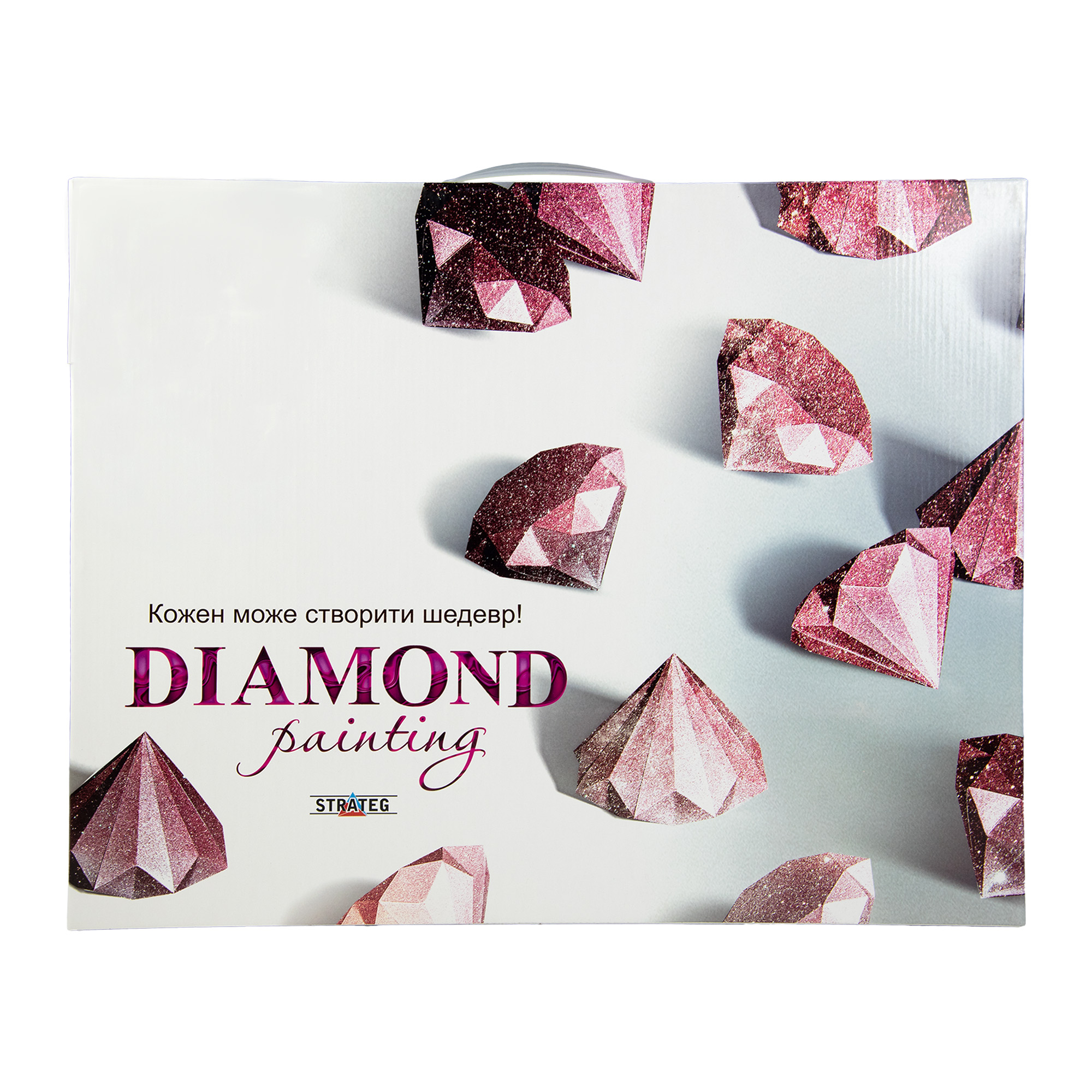 Diamantmosaik Strateg PREMIUM Vierfarbige Eulen Größe 30x30 cm (ME13827)