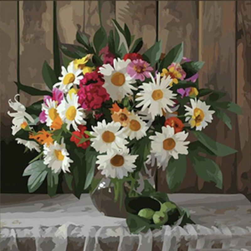 Diamantmosaik Strateg PREMIUM Sunny Bouquet Größe 30x30 cm (ME13829)