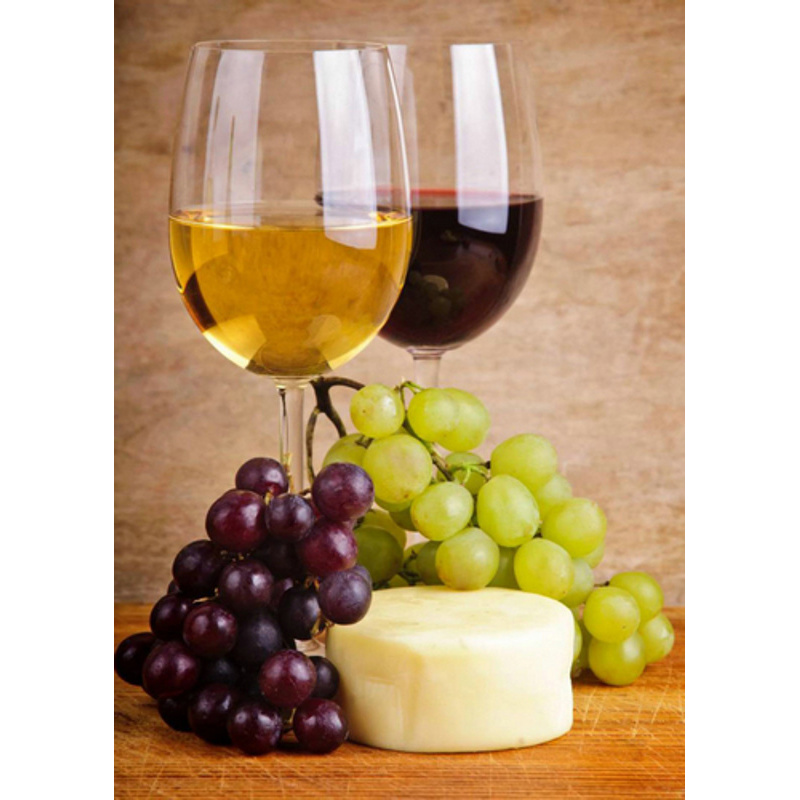 Алмазна мозаїка Strateg ПРЕМІУМ Виноградне вино  без підрамника розміром 30х40 см  (GD86108)