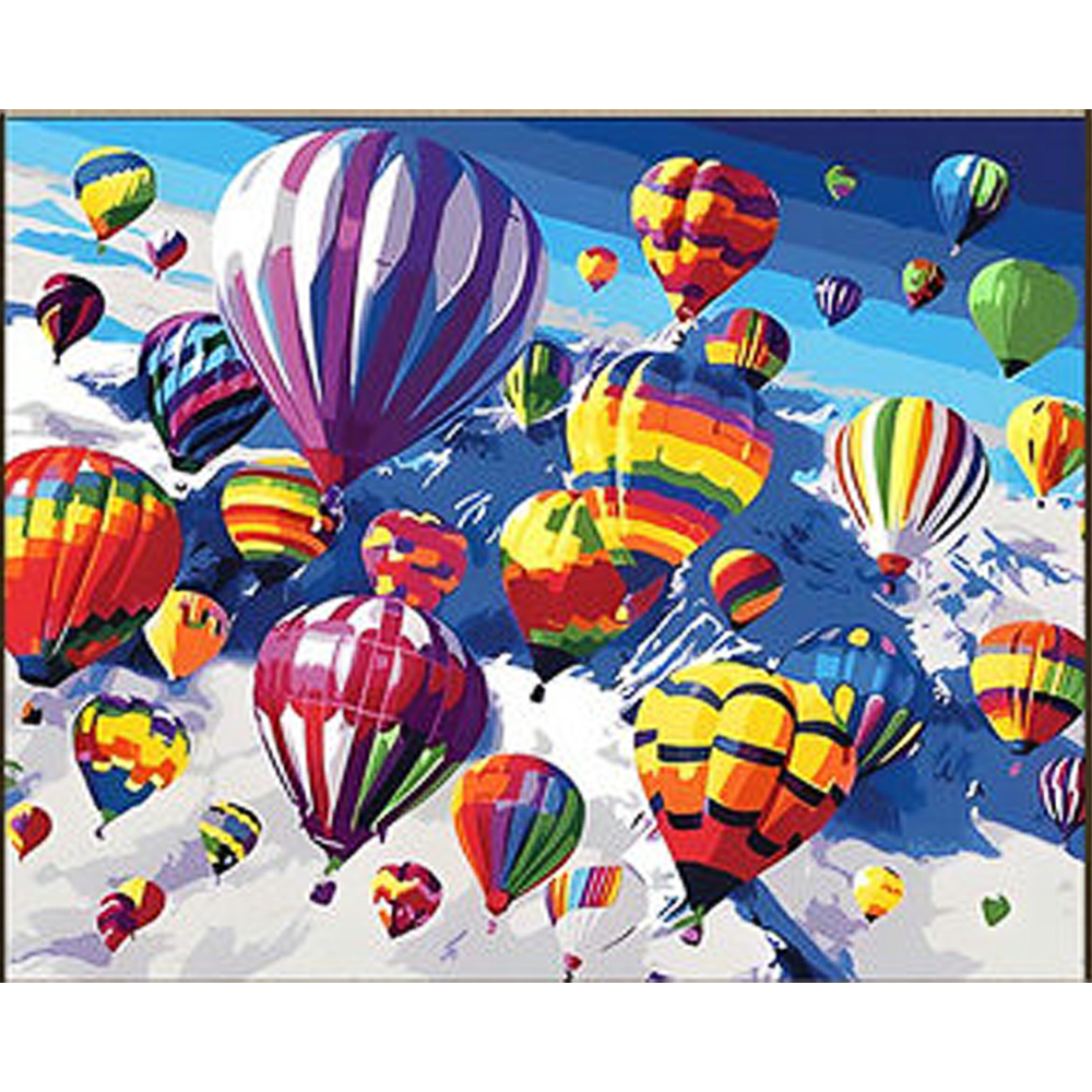 Алмазная мозаика Strateg ПРЕМИУМ Удивительные воздушные шары размером 30х40 см (HEG86909)