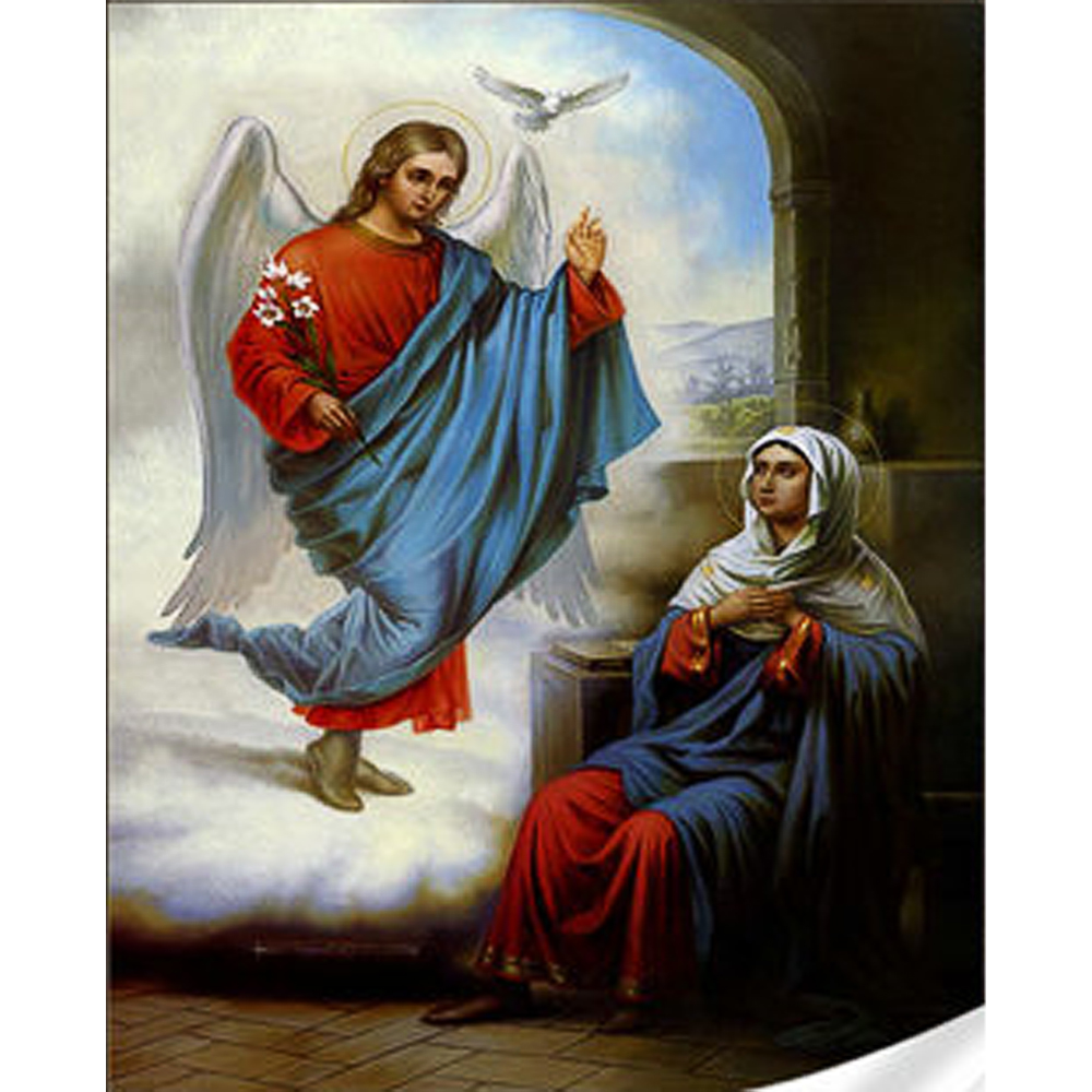 Diamantmosaik Strateg PREMIUM Verkündigung der Heiligen Jungfrau Maria, Größe 30x40 cm (GM86045)
