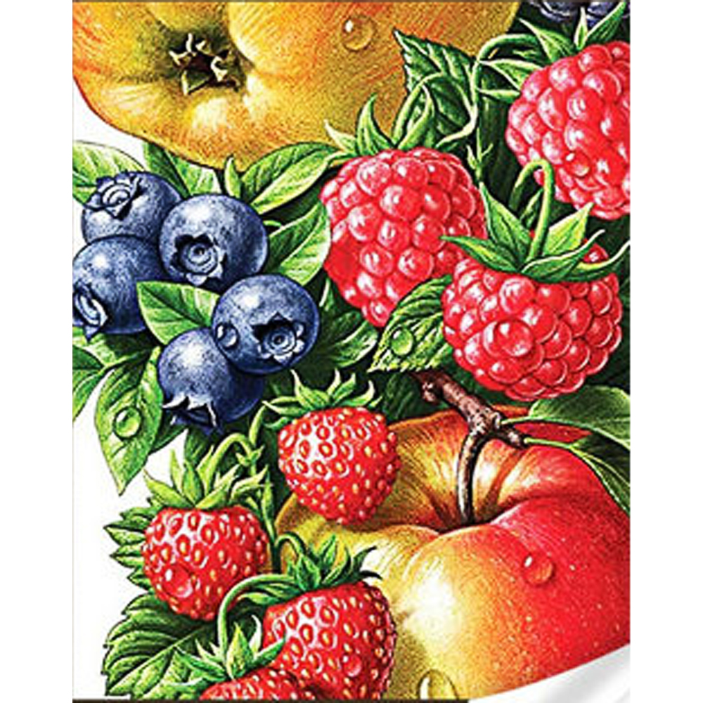 Diamond mosaic Strateg PREMIUM Fruits, berries size 30x40 cm (GM86862)