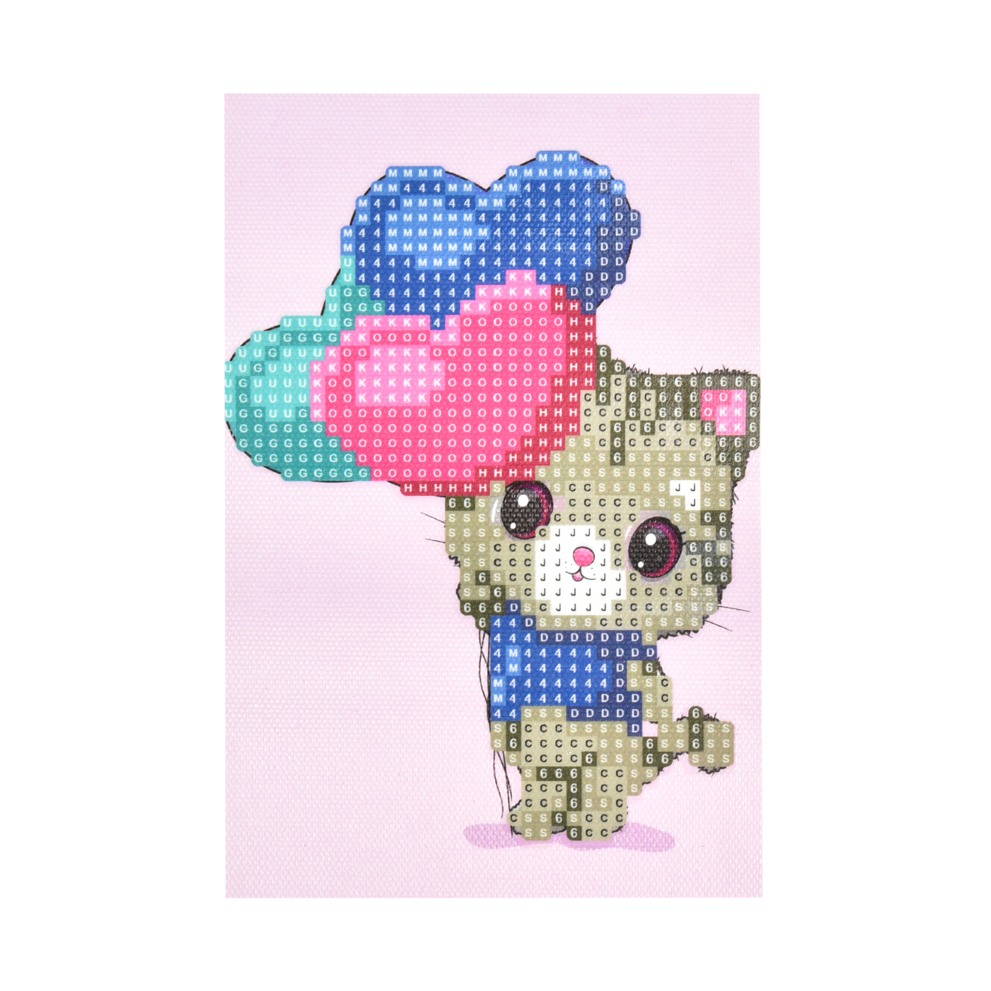 Diamantmosaik Strateg PREMIUM Katze mit Kugeln Größe 10x15 cm (YAB28596)