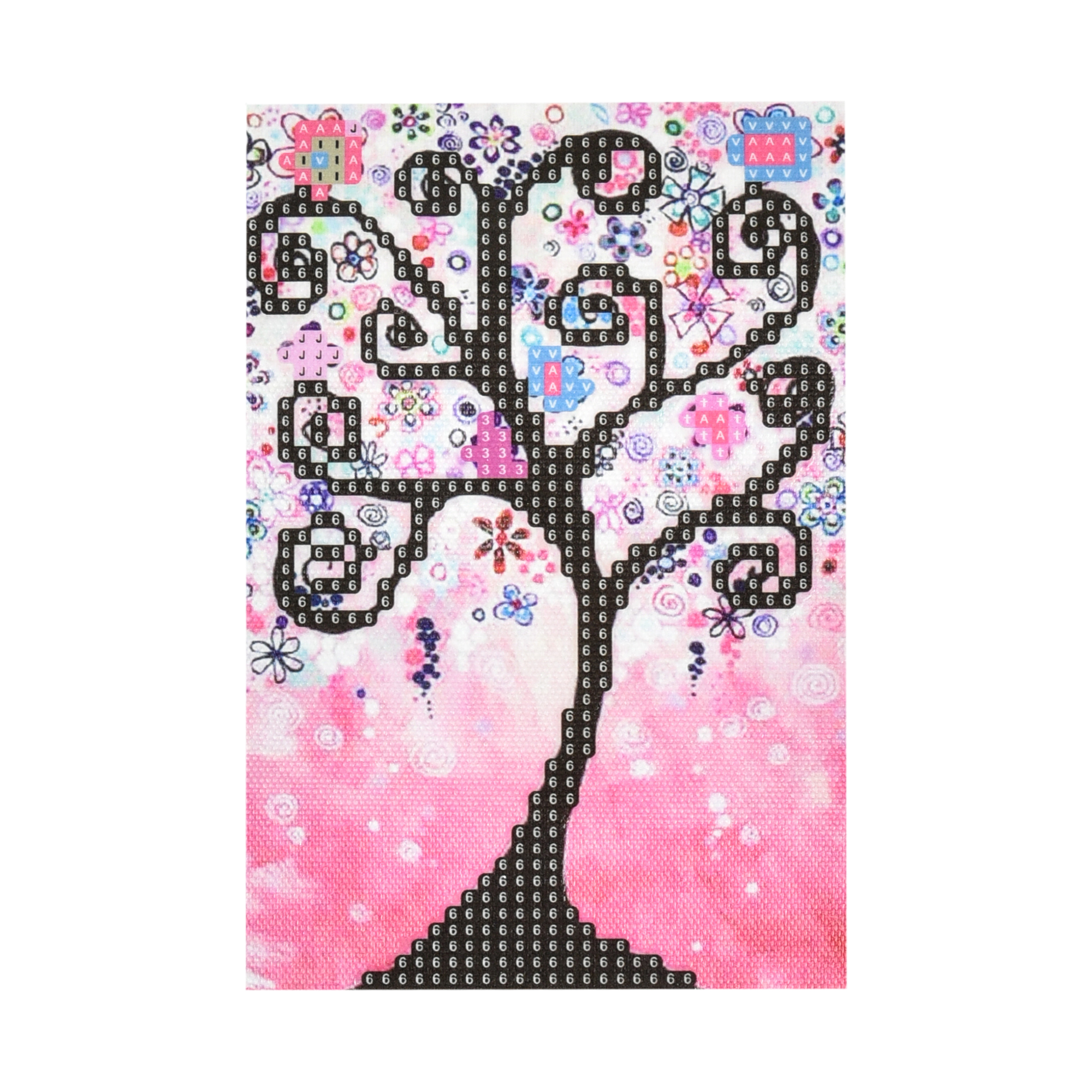 Diamantmosaik Strateg PREMIUM Abstrakter Baum Größe 10x15 cm (YAB28616)