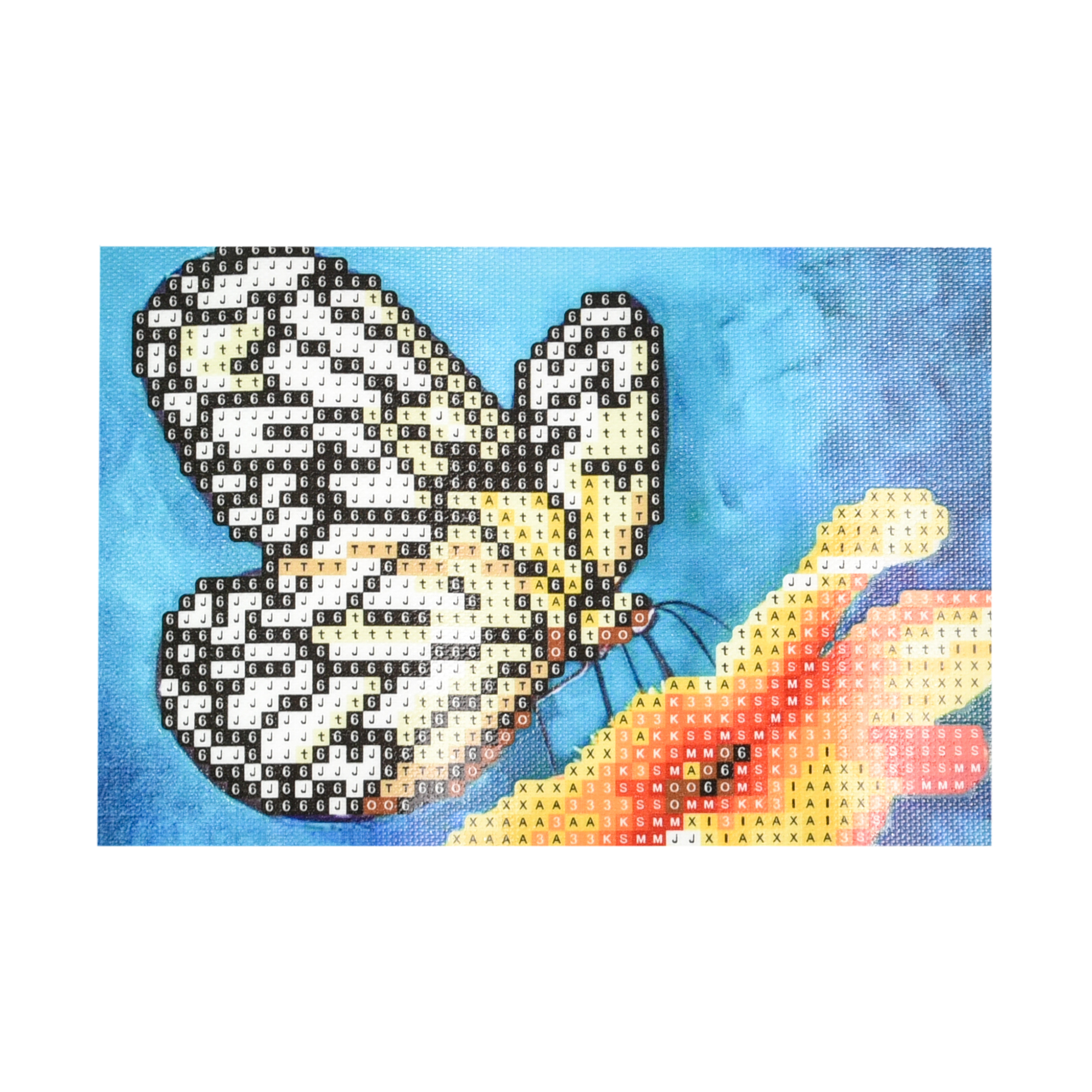 Diamantmosaik Strateg PREMIUM Magischer Schmetterling Größe 10x15 cm (YAB28690)