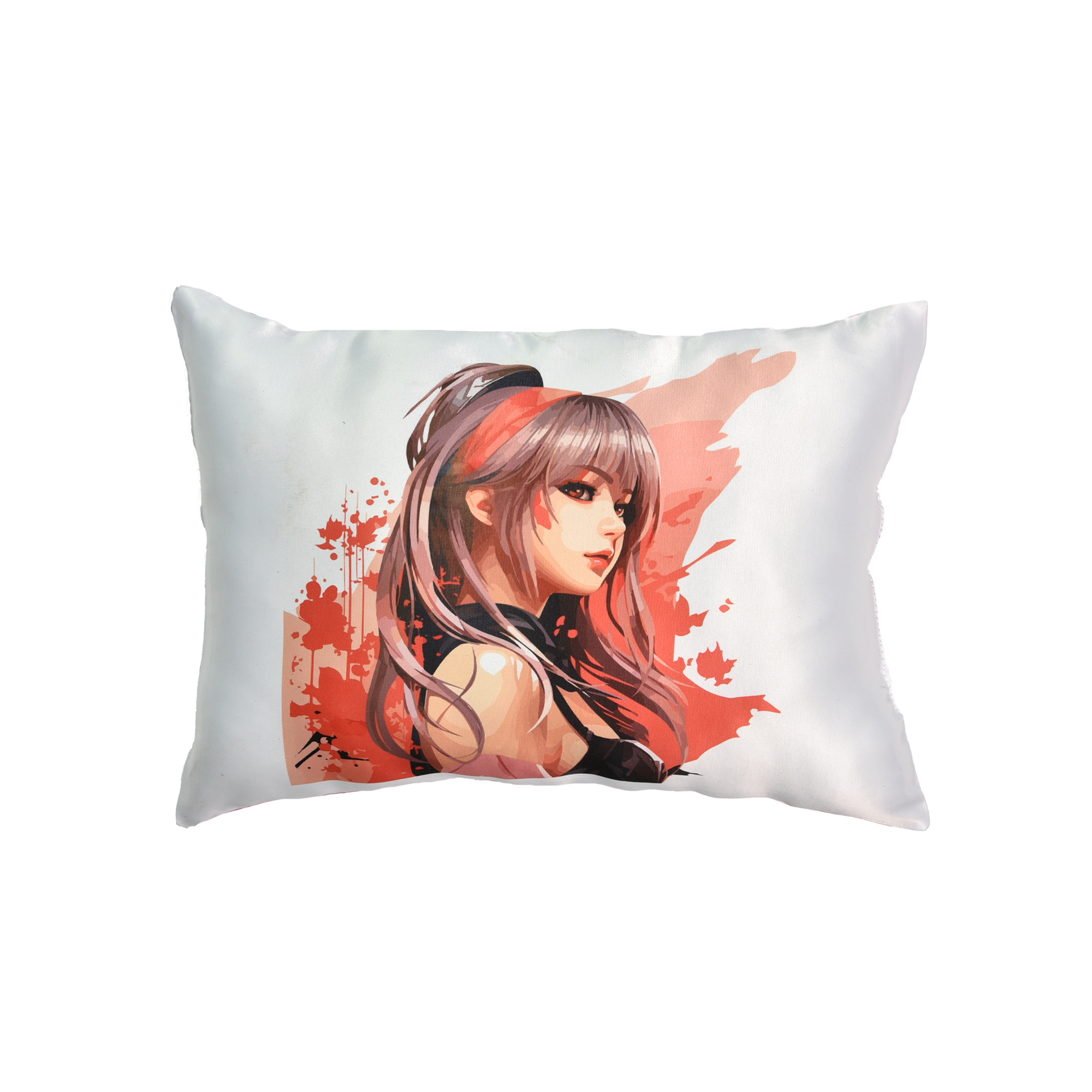 Kissen „Anime sophistication“ Größe 26*35 cm (schwarz) mit Sublimationsapplikation (60669)