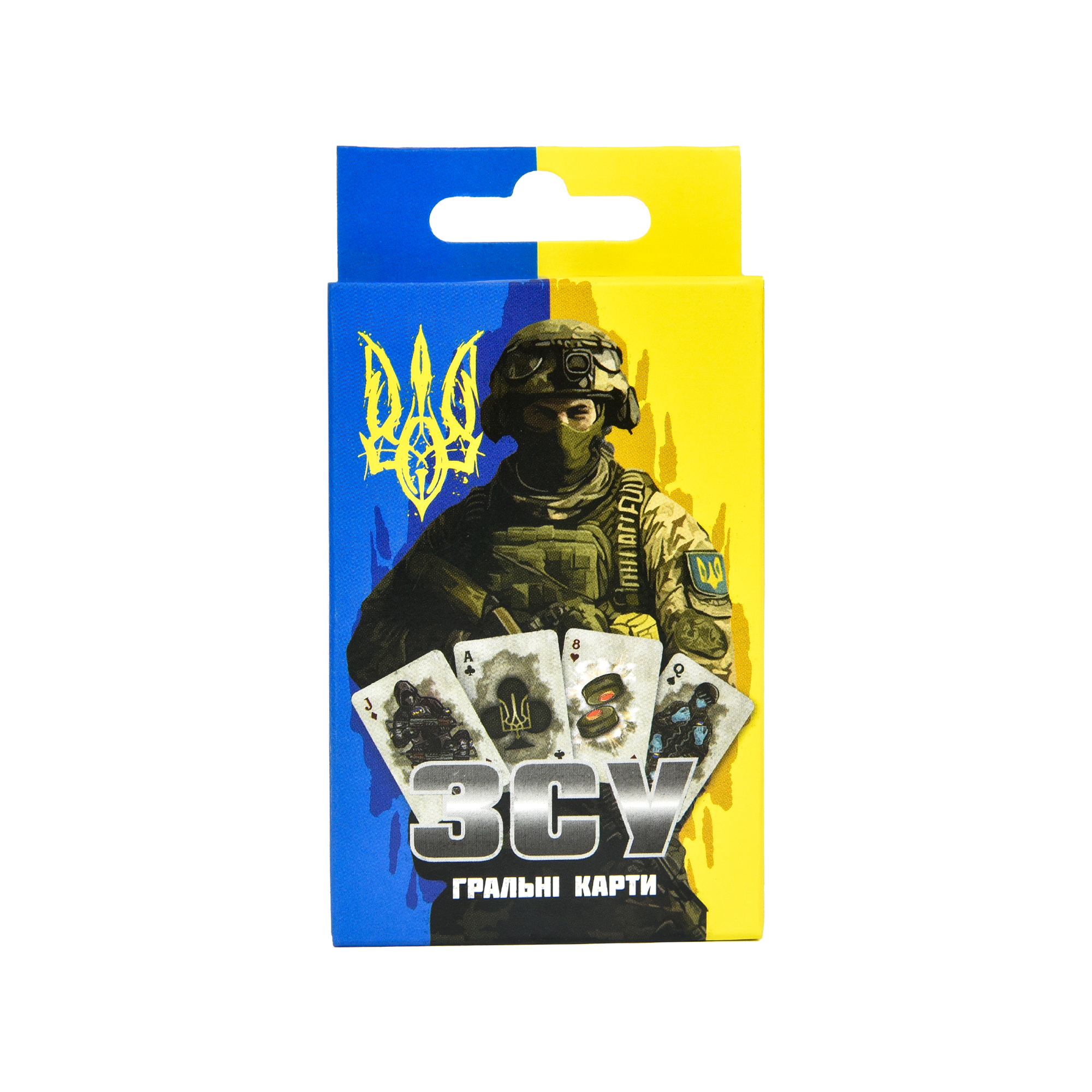 Card game Strateg ZSU yellow-blue in Ukrainian (30787)