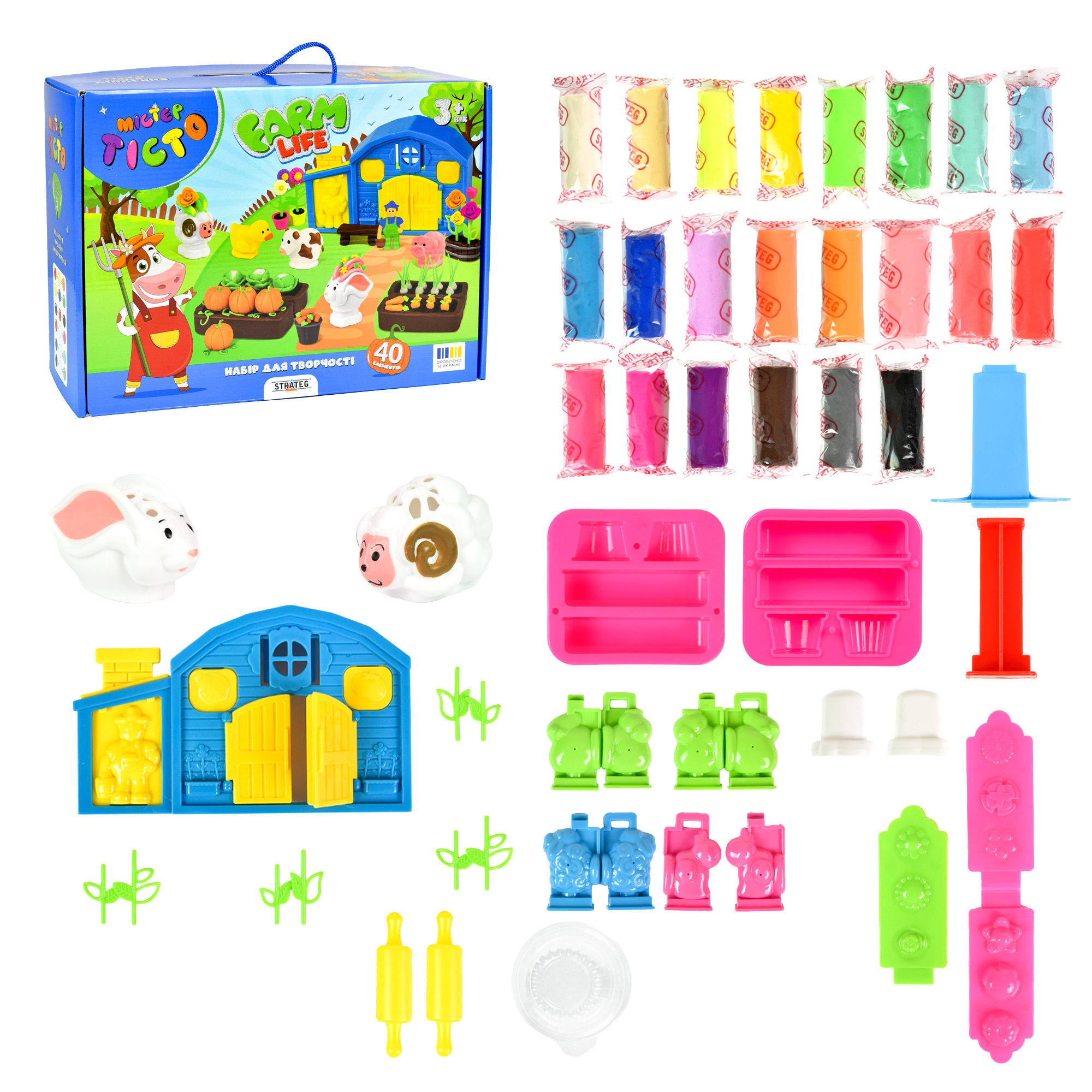 Mister dough Farm Life Strateg craft set in Ukrainian (41039)