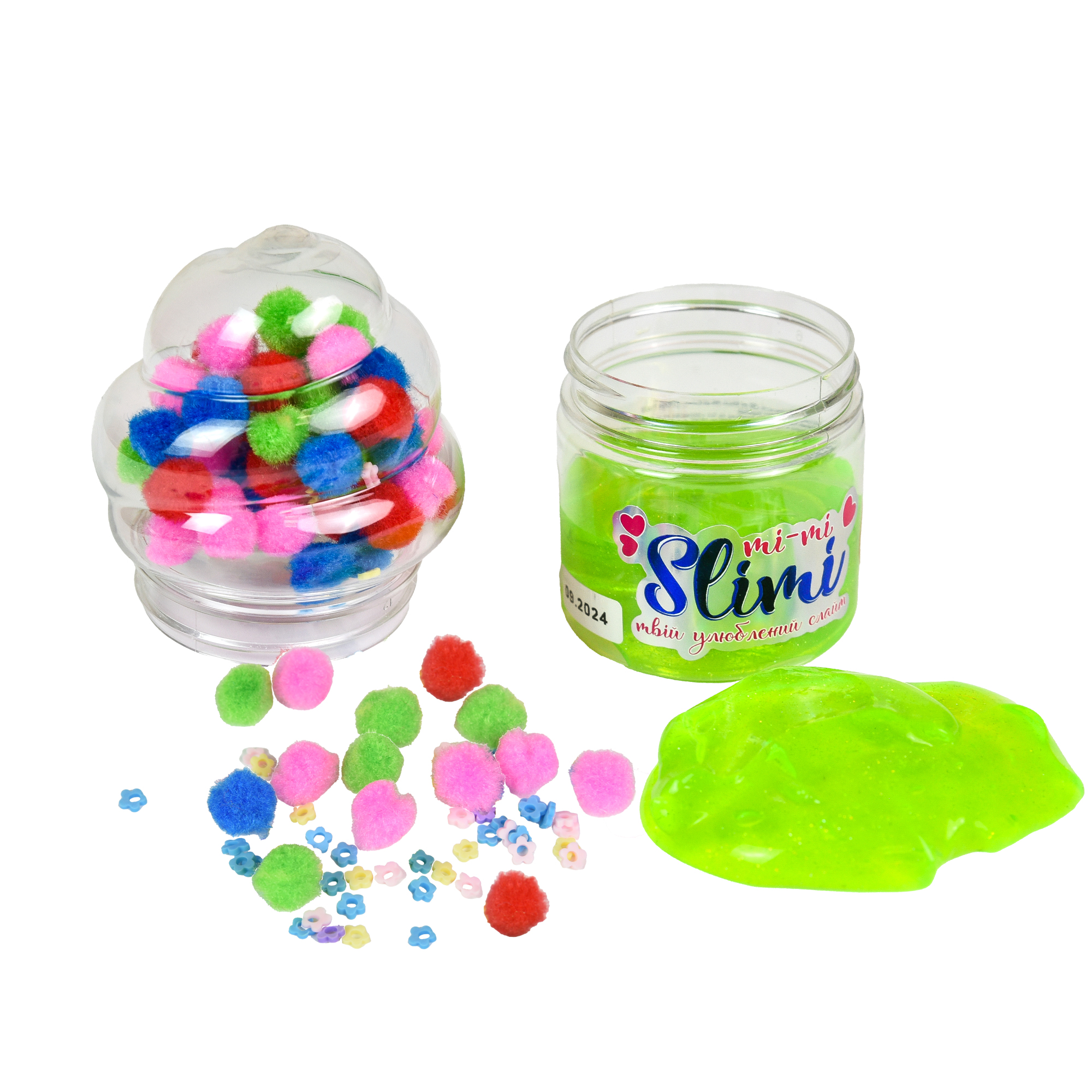 Set for creativity Mi-mi Slimi - 0.140 kg, in assortment, in a block of 9 pieces Strateg (71827)