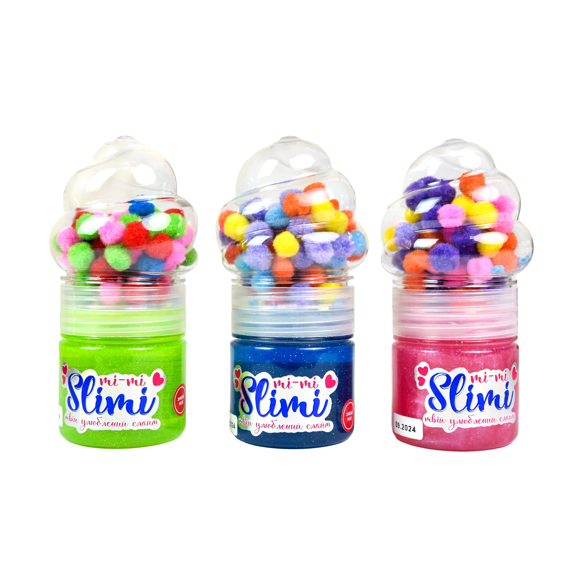 Set for creativity Mi-mi Slimi - 0.140 kg, in assortment, in a block of 9 pieces Strateg (71827)