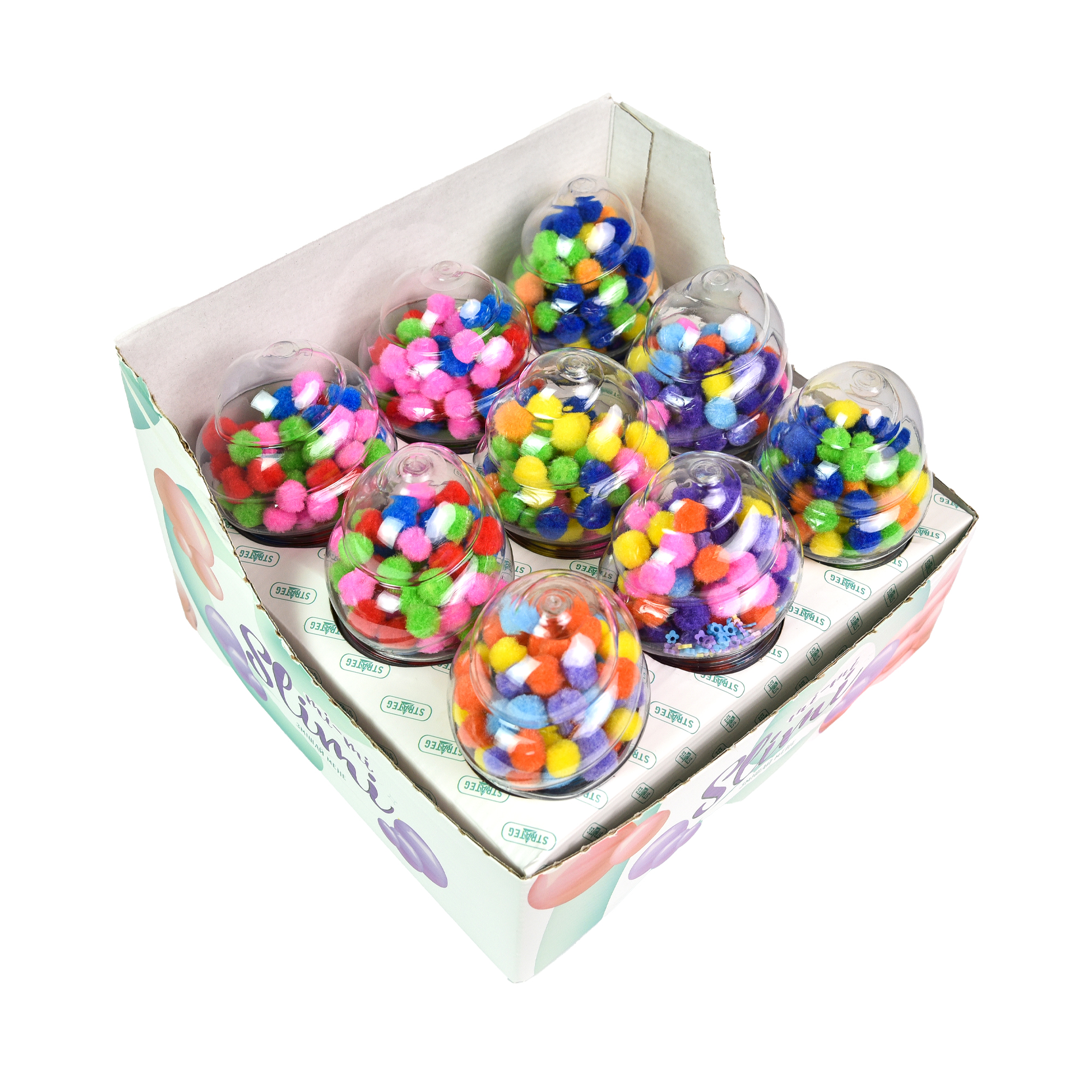 Set for creativity Mi-mi Slimi - 0.140 kg, in assortment, in a block of 9 pieces Strateg (71827)