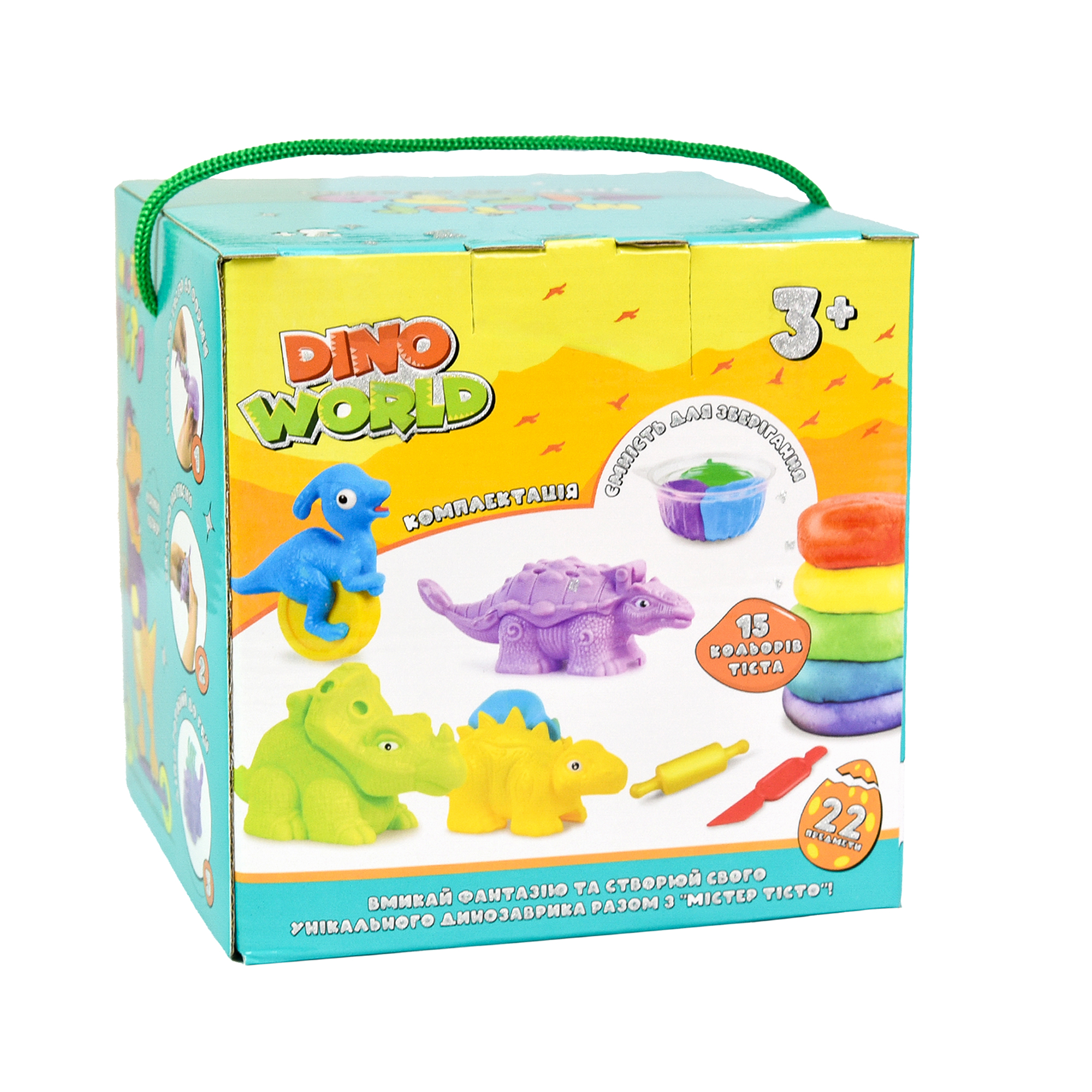 Dino World Strateg Mr. Dough creativity kit in Ukrainian (41012)