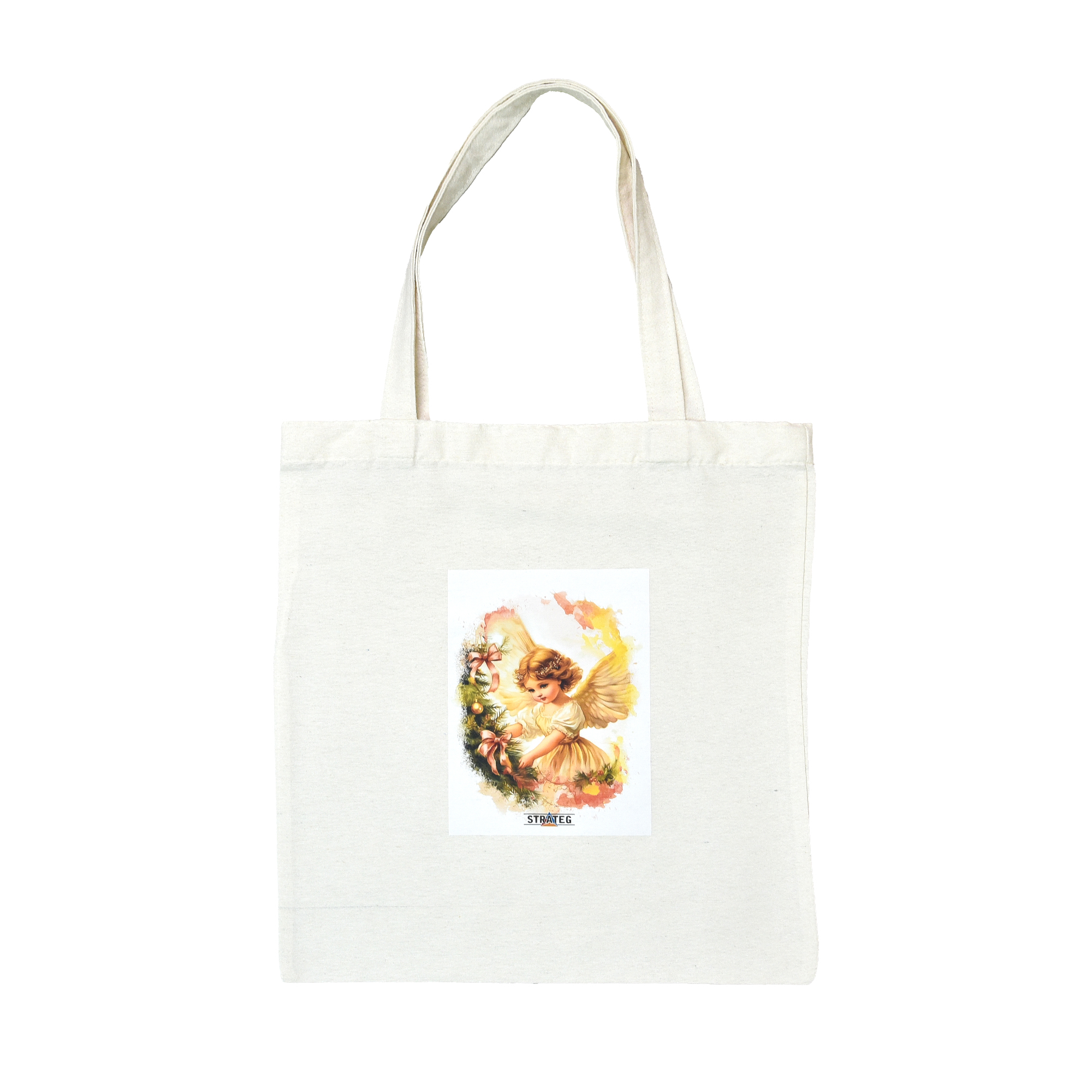 Shoppertasche „Baby“ Größe 38*40 cm weiß mit DTF-Folie Strateg (60749)