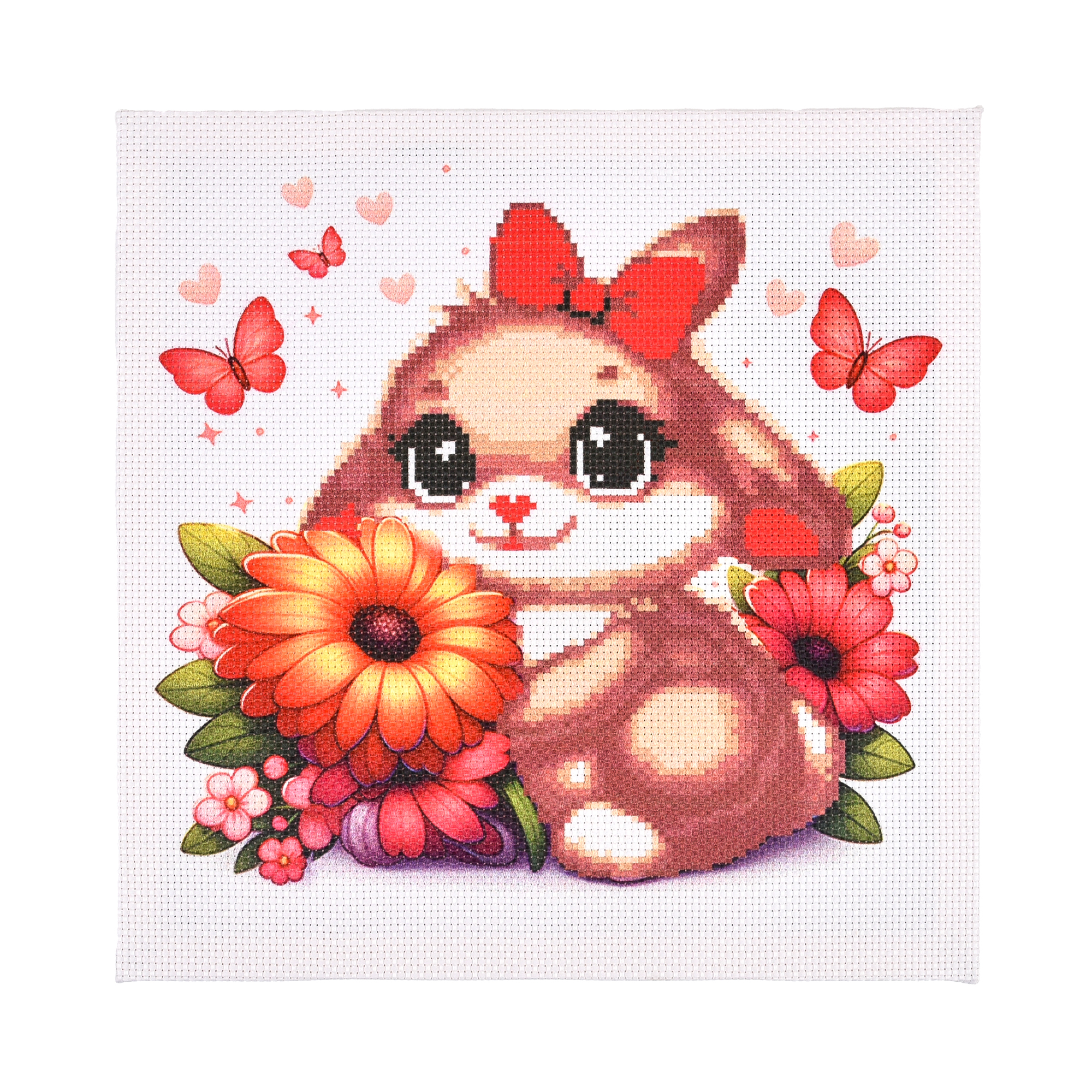 Cross-stitch kit for creativity Fluffy Strateg size 30x30 cm (AX-307)