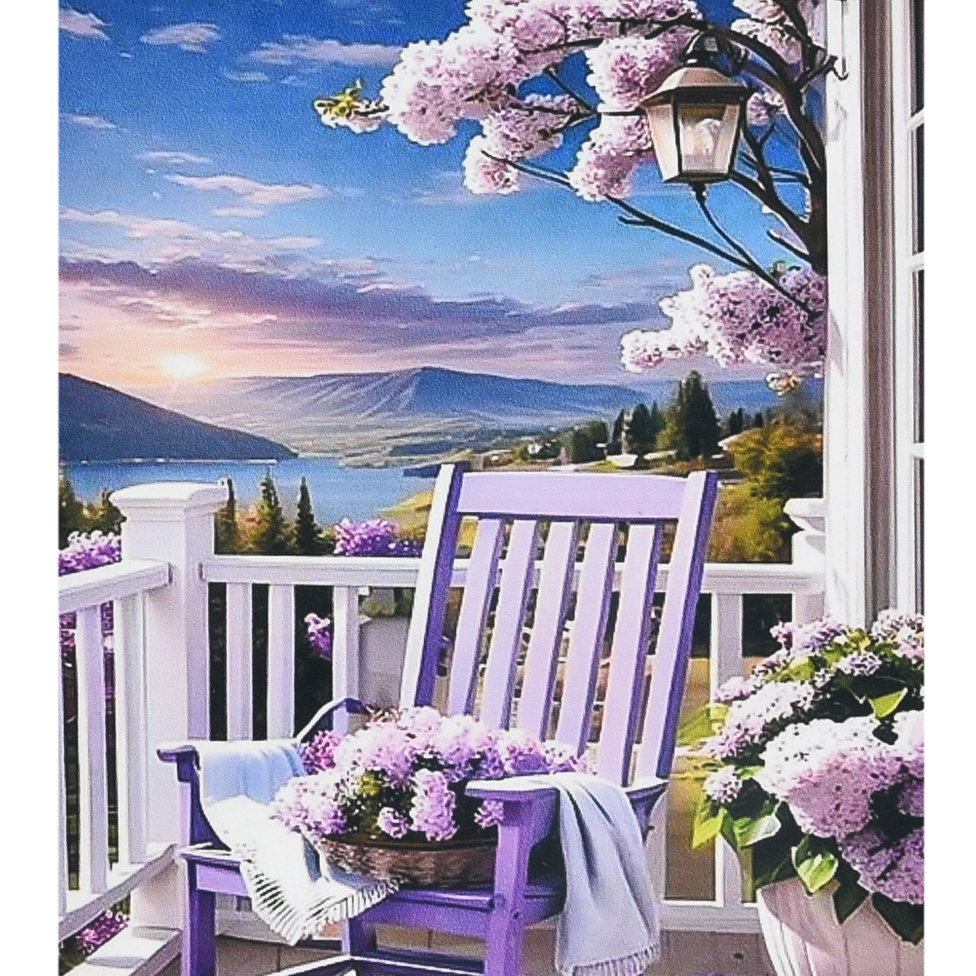 Diamond mosaic Strateg PREMIUM Moments of peace size 40x50 cm (SK88284)