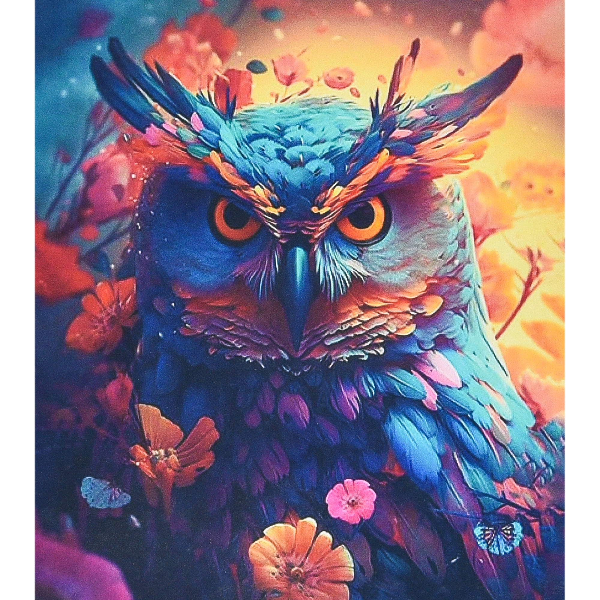 Diamond mosaic Strateg PREMIUM Wise owl size 40x50 cm (SK88292)