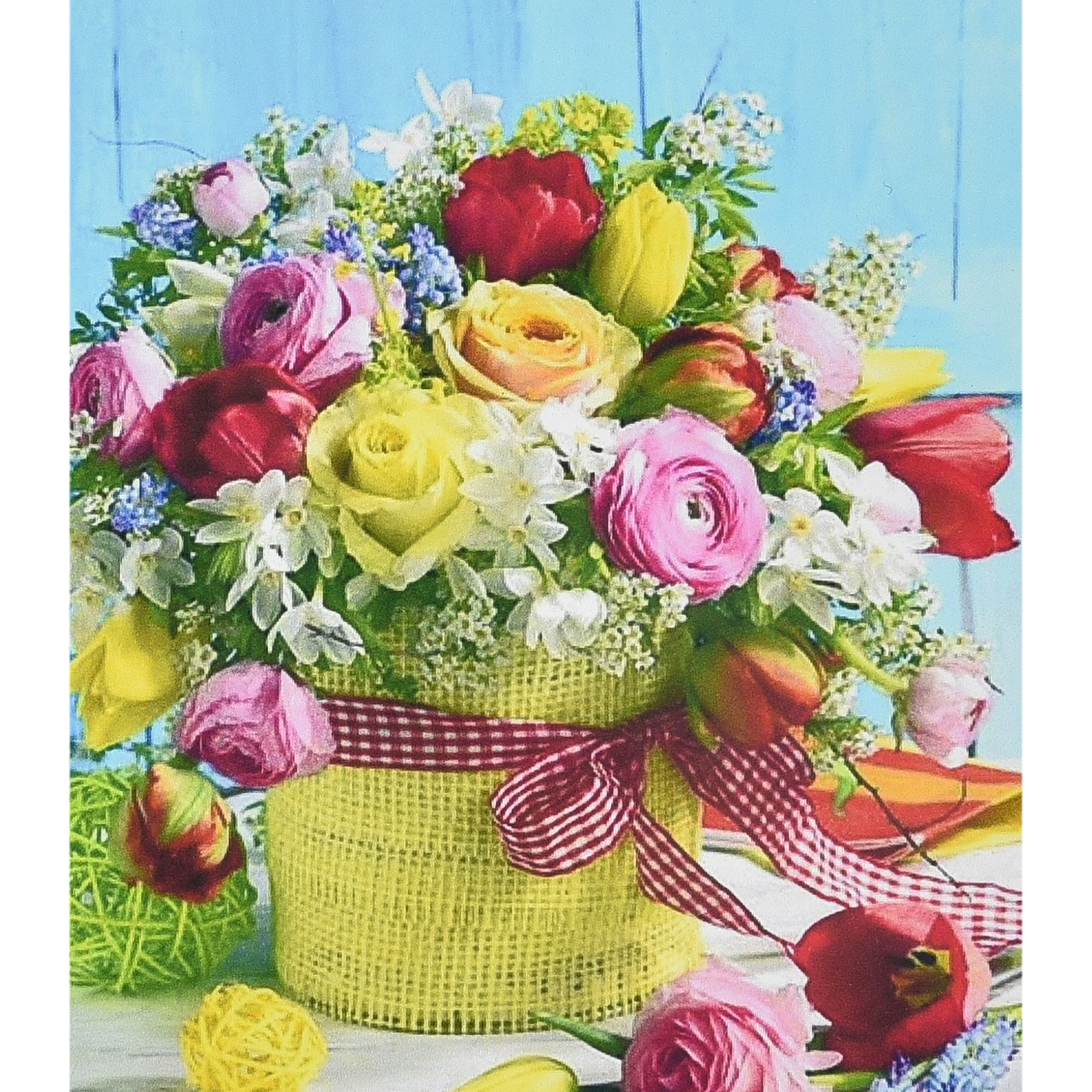 Diamond mosaic Strateg PREMIUM Welcome bouquet size 30x40 cm (HEG86087)