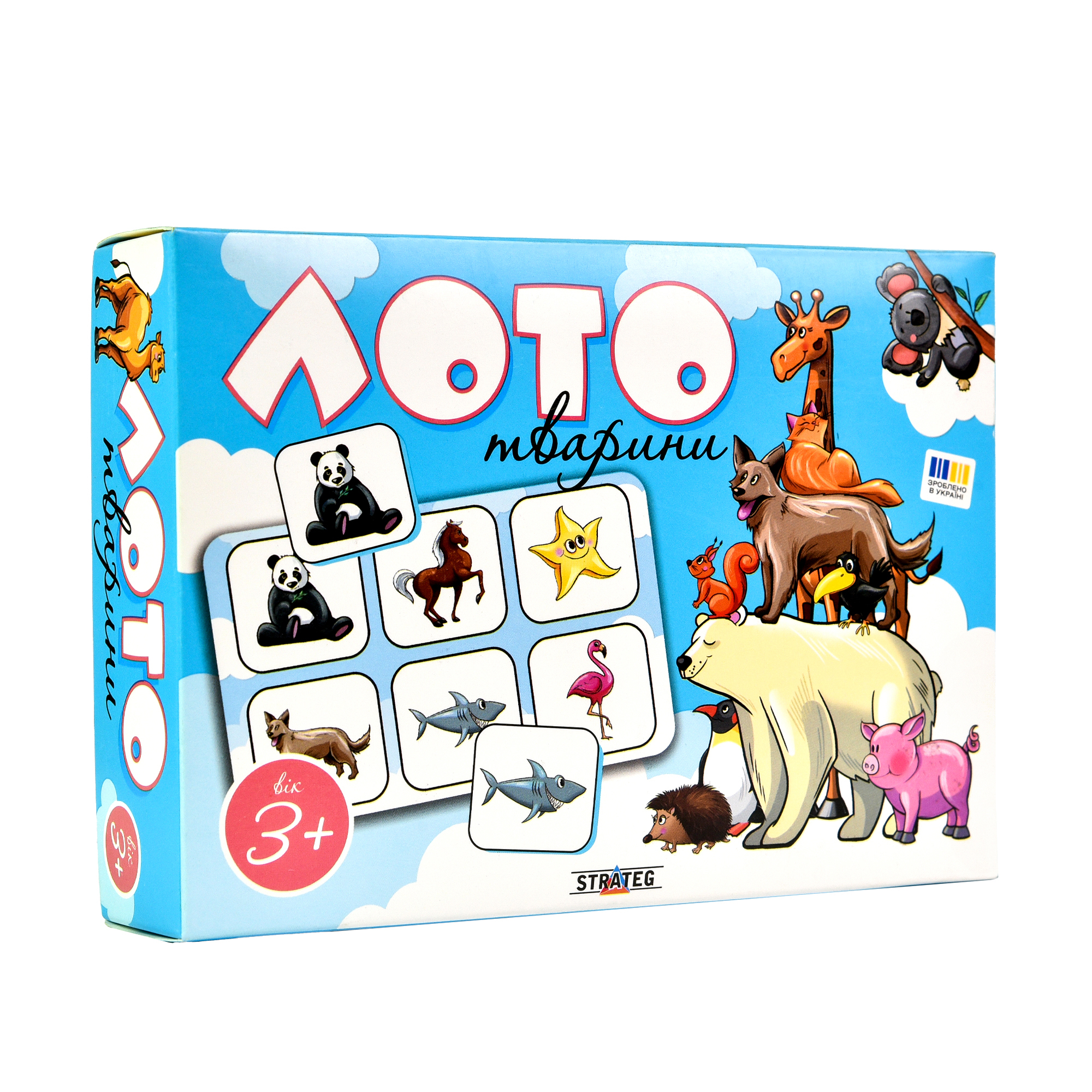 Board game Strateg Lotto.Animals in Ukrainian (30579)
