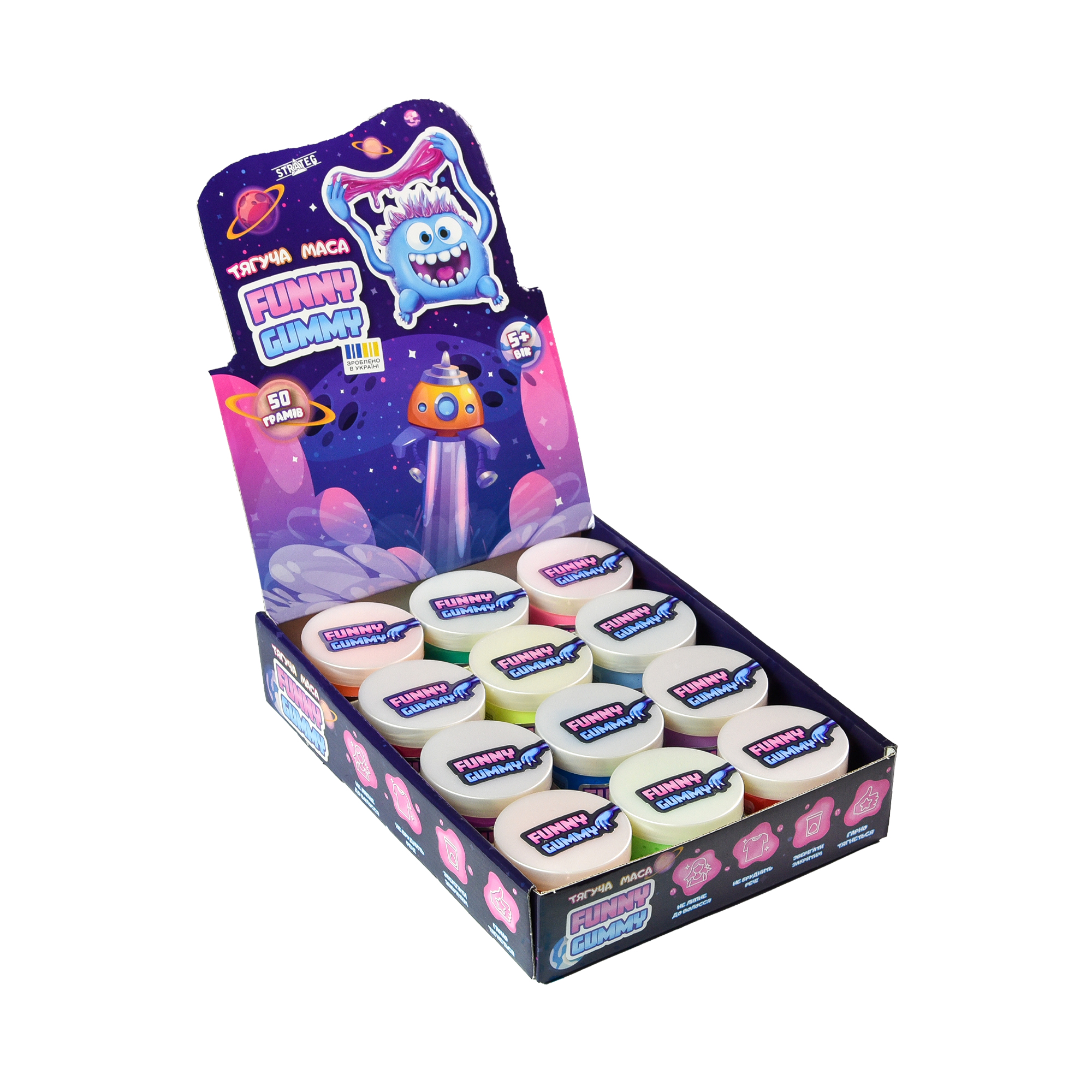Funny Gummy sticky mass Strateg (30880)