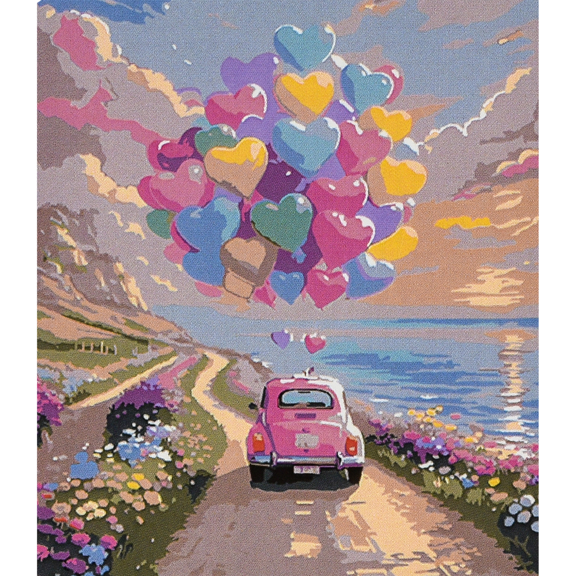 Malen nach Zahlen Strateg PREMIUM: Romantik, Größe 30 x 40 cm (SS1163)