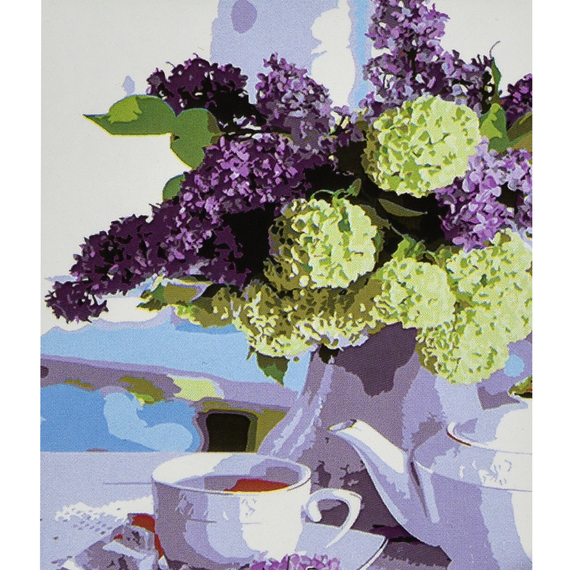 Malen nach Zahlen Strateg PREMIUM Morgenflieder, Größe 30x40 cm (SS1170)
