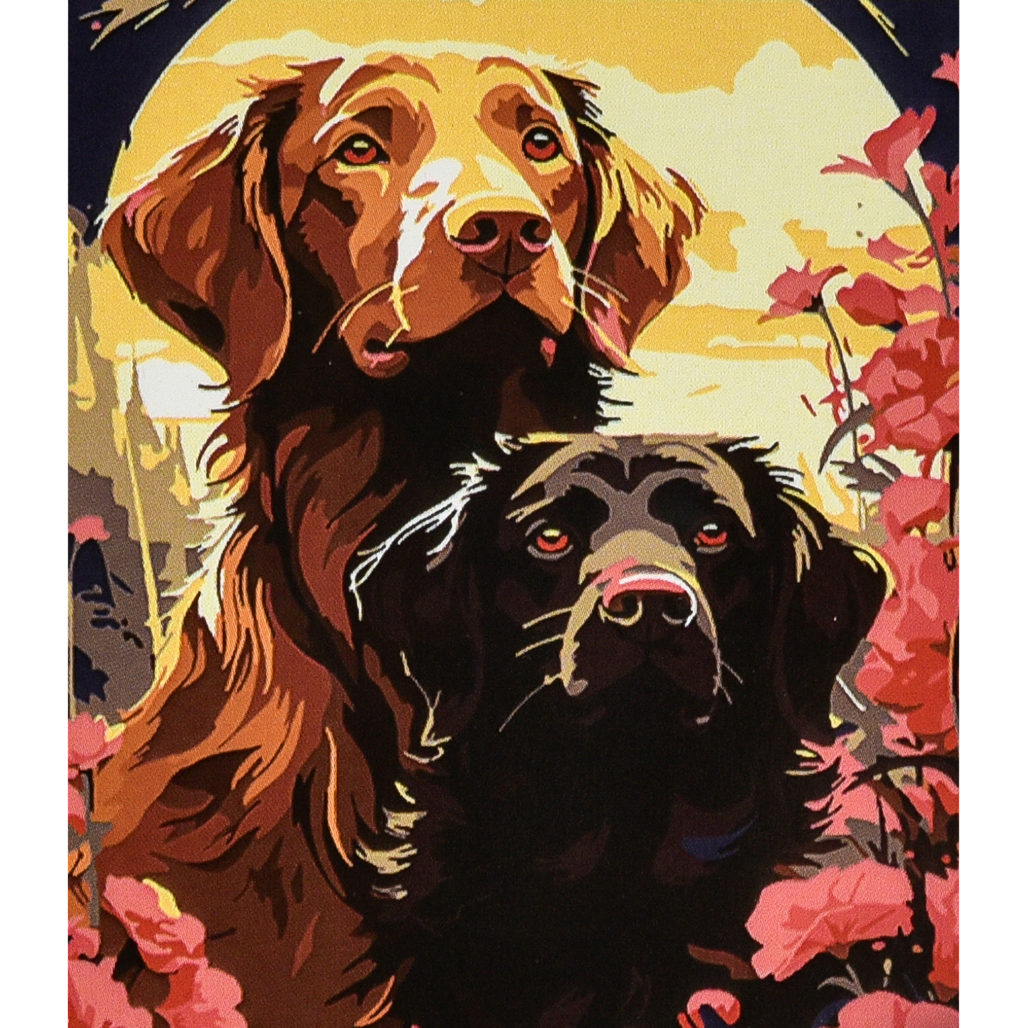 Malen nach Zahlen Strateg PREMIUM Freunde, Größe 30 x 40 cm (SS1190)