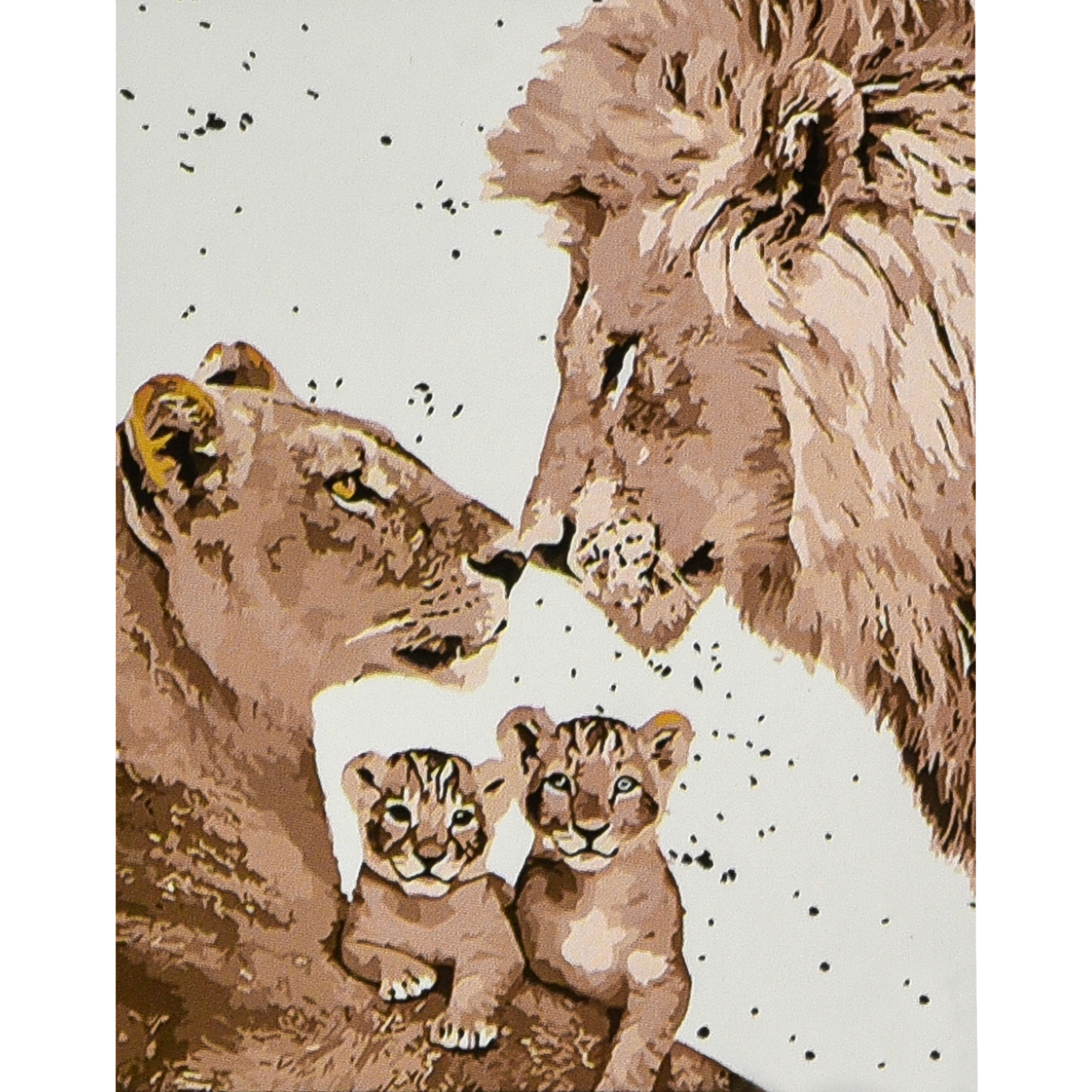 Malen nach Zahlen Strateg PREMIUM Familienbild, Größe 30 x 40 cm (SS1202)