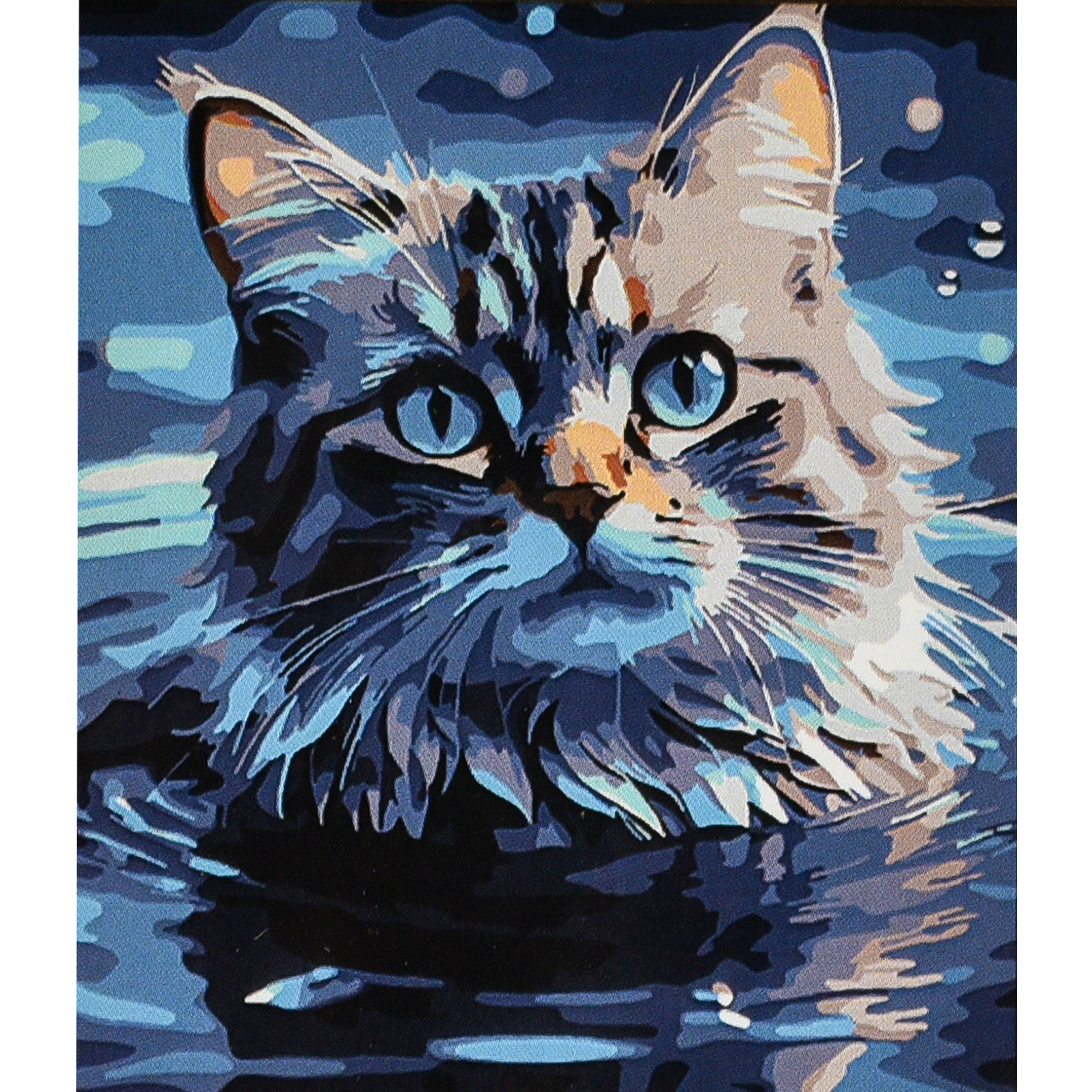 Malen nach Zahlen Strateg PREMIUM Sanfte kleine Maus, Größe 30 x 40 cm (SS1208)