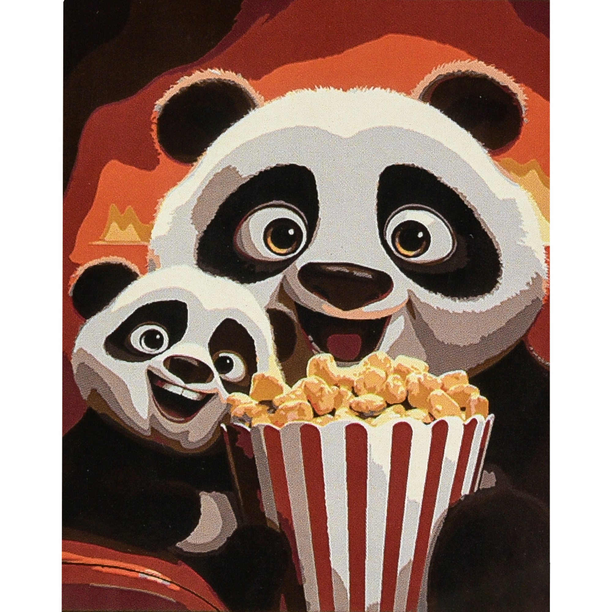 Paint by numbers Strateg PREMIUM At the movies 30x40 cm (SS1215)