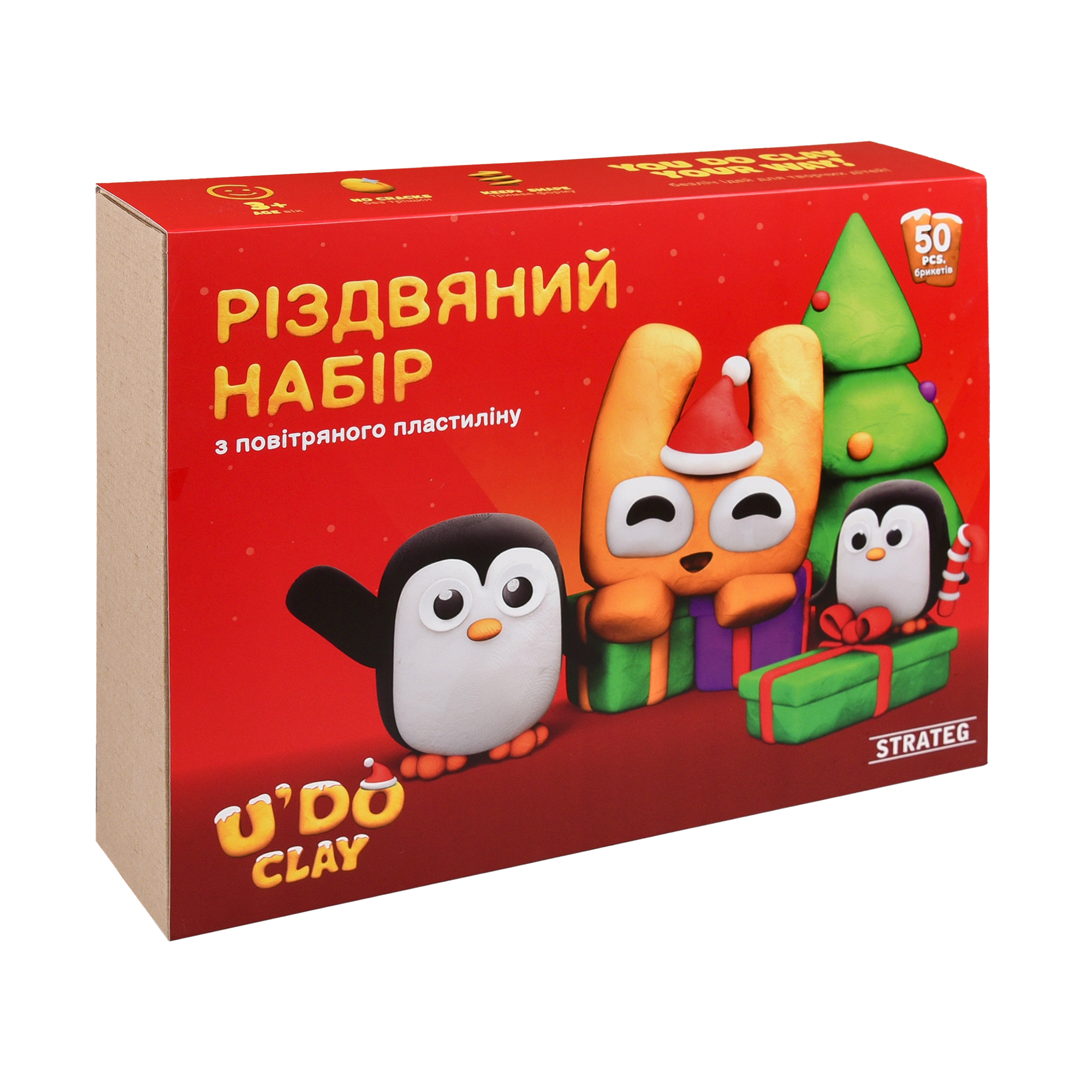 Strateg U'DO Clay Craft Kit: Christmas Set (31067)