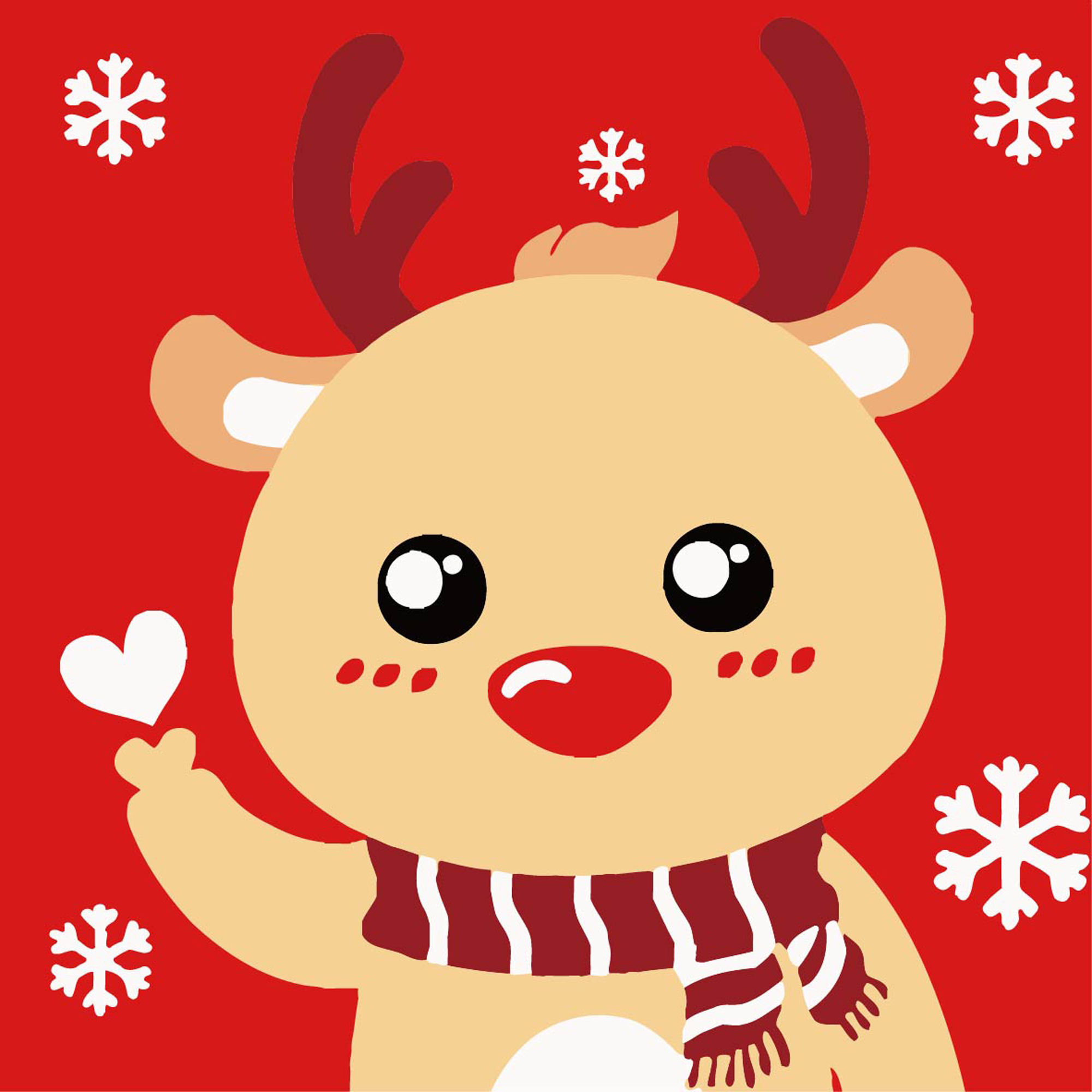 Олень у шарфі 