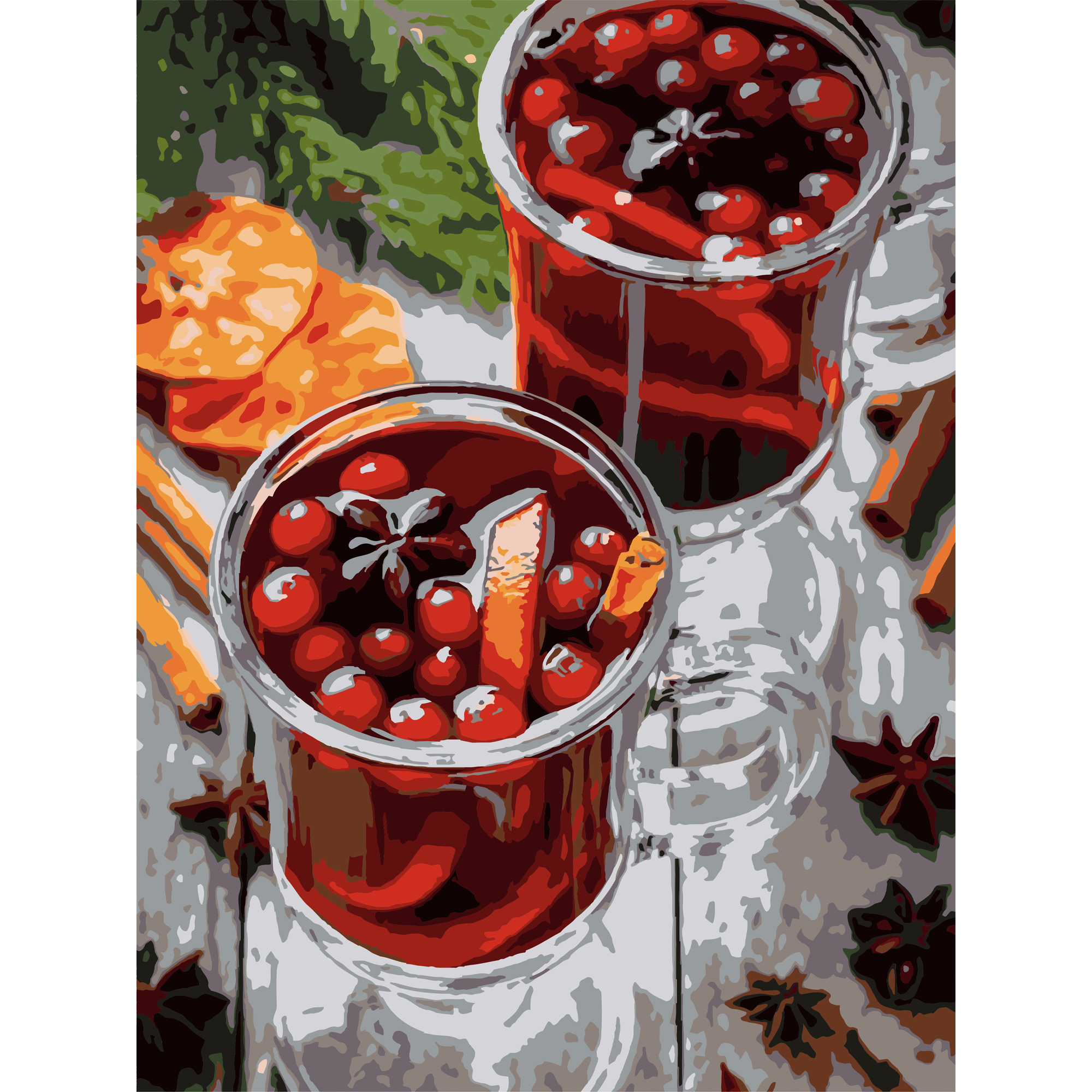 Пряний напій з лаком та з рівнем 